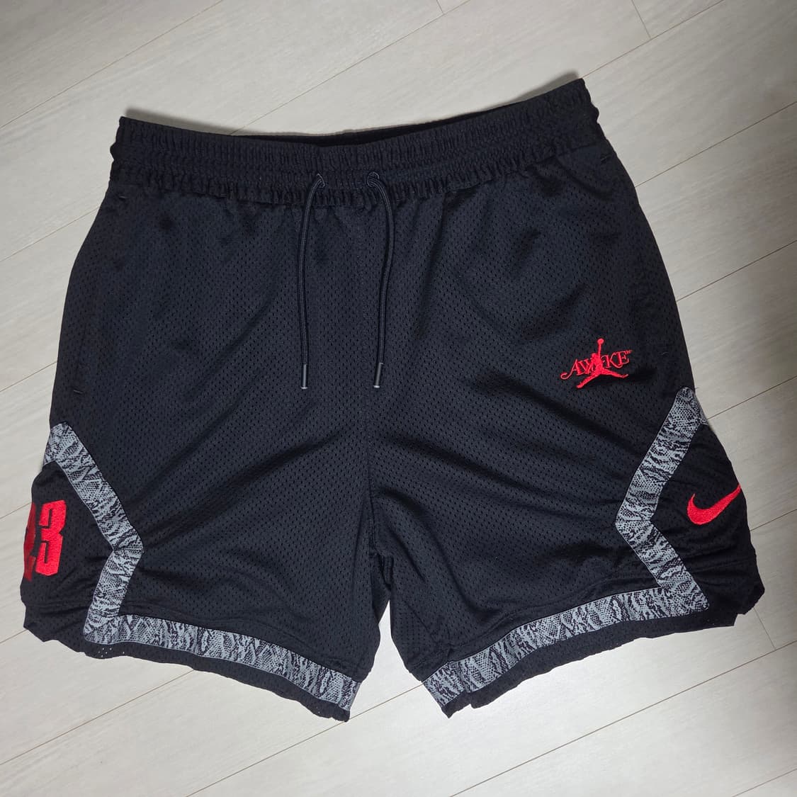 [M] 나이키 조던 x awake 어웨이크 NY 다이아몬드 쇼츠 블랙 상품이미지1