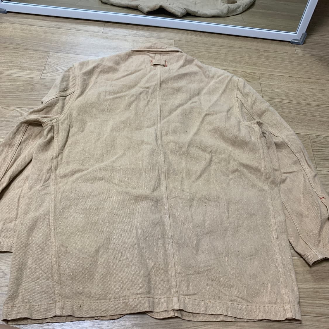 M] 00s POINT Fatigues 헴프 코튼 초어 워크자켓 상품이미지2