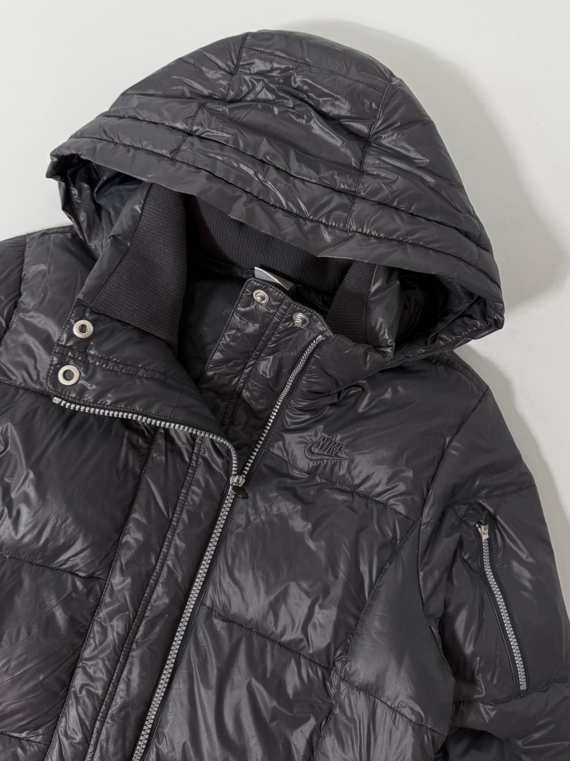 나이키 00‘s 그레이 언벨런스 집 다운 후드 패딩 상품이미지4