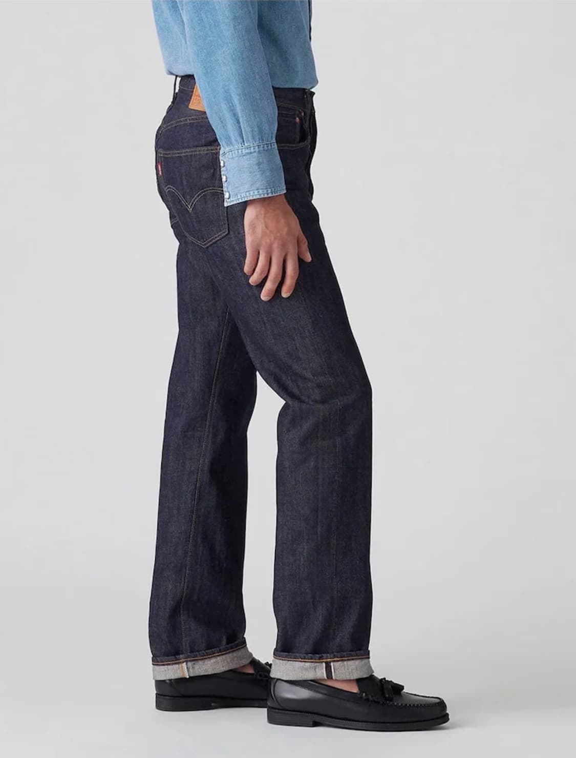 리바이스 LVC 47501 셀비지 데님 W34 L32 린스드 상품이미지2