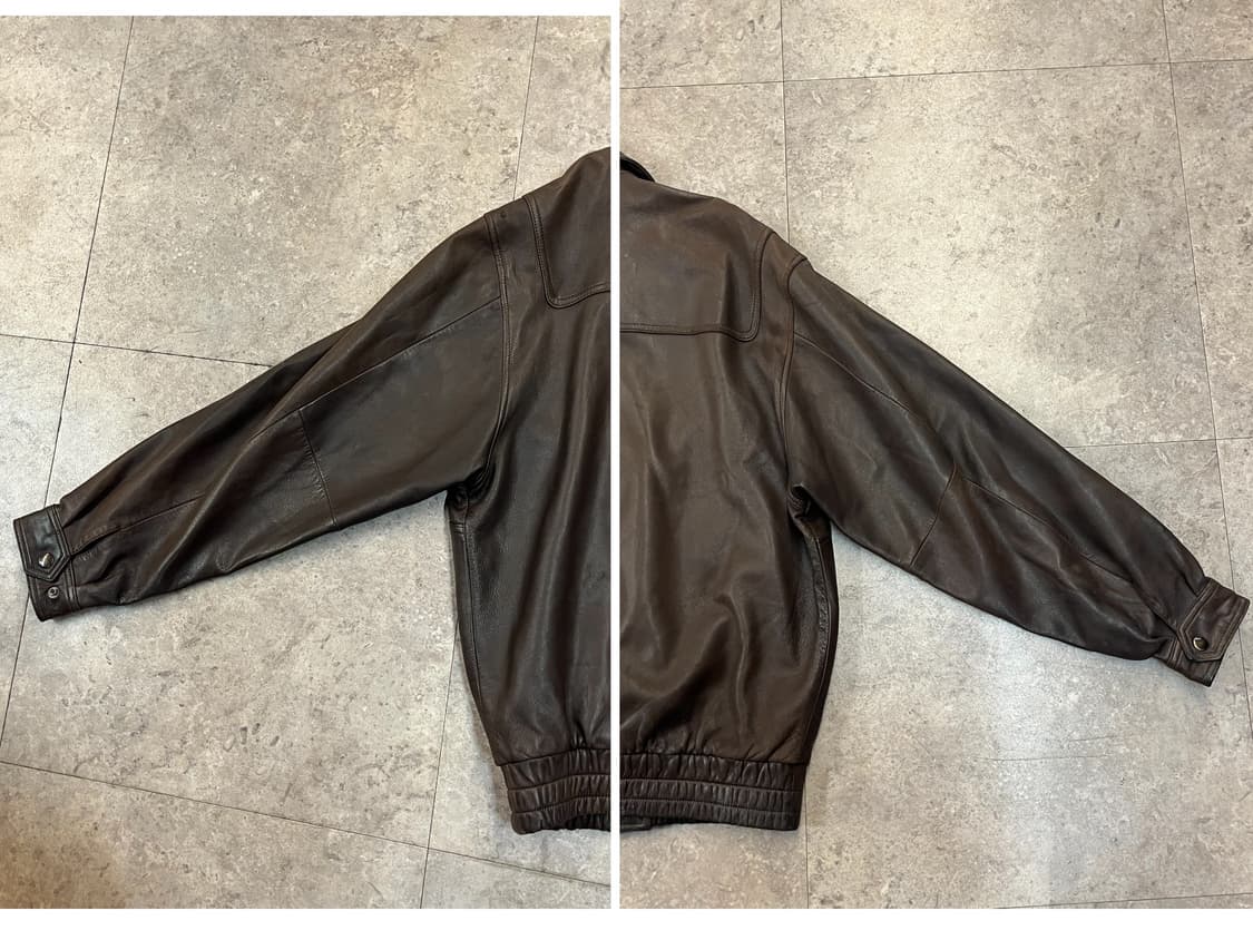 빈티지 램가죽 레더 자켓 브라운 #csz2039 상품이미지9