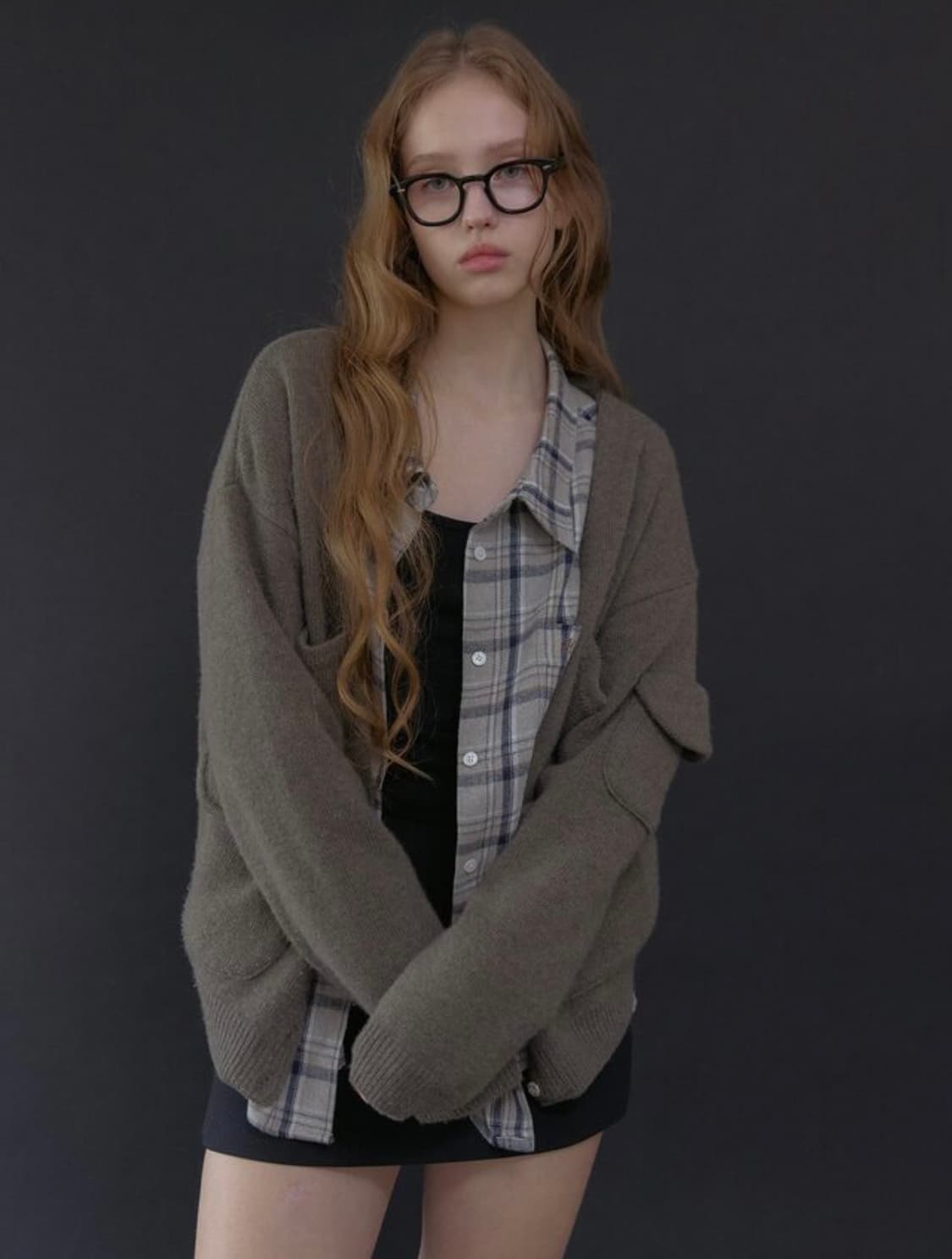 [새상품] 헤더먼트 grandpa lambs wool cardigan 상품이미지2