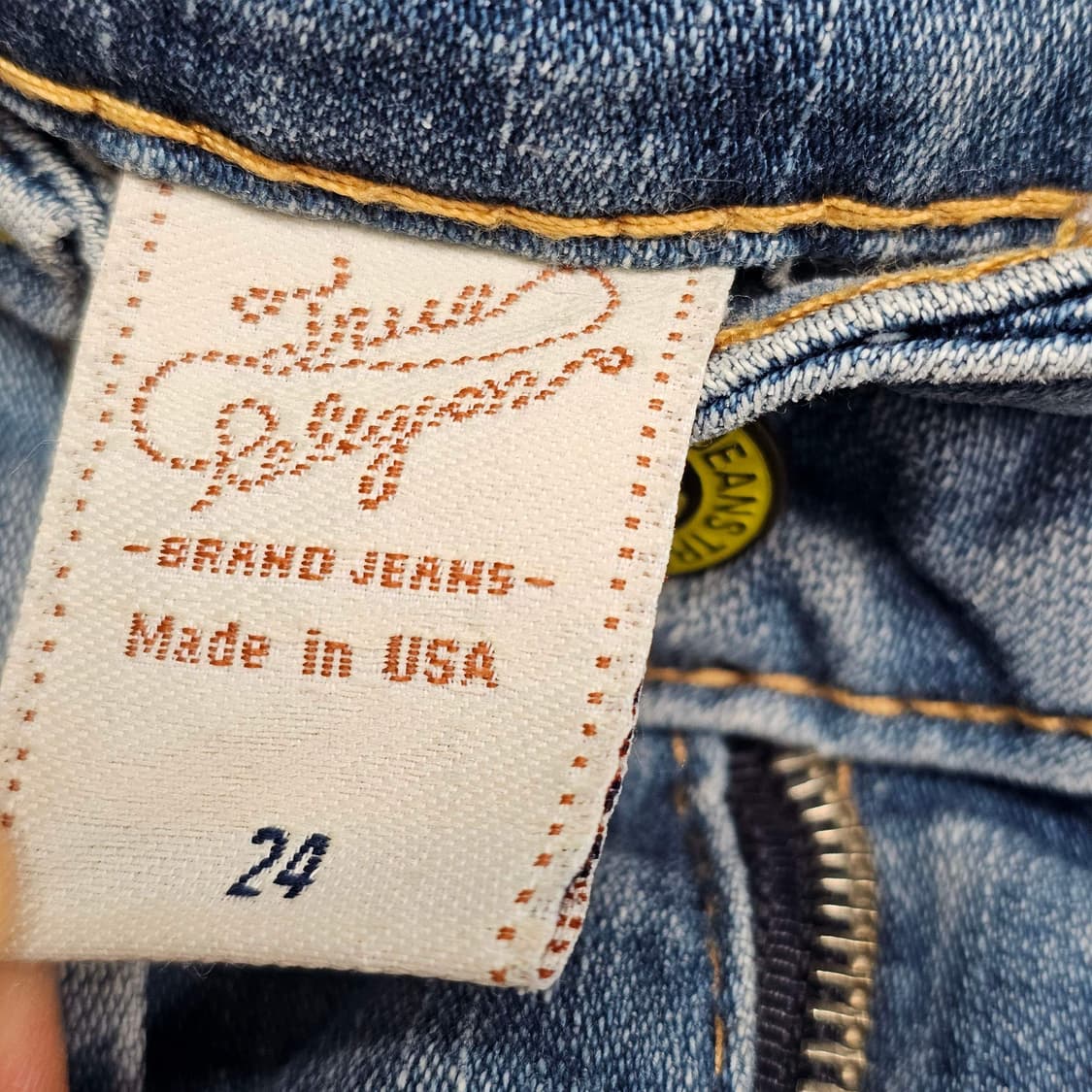 24 True Religion 트루릴리전 USA 레몬 데님 팬츠 상품이미지7