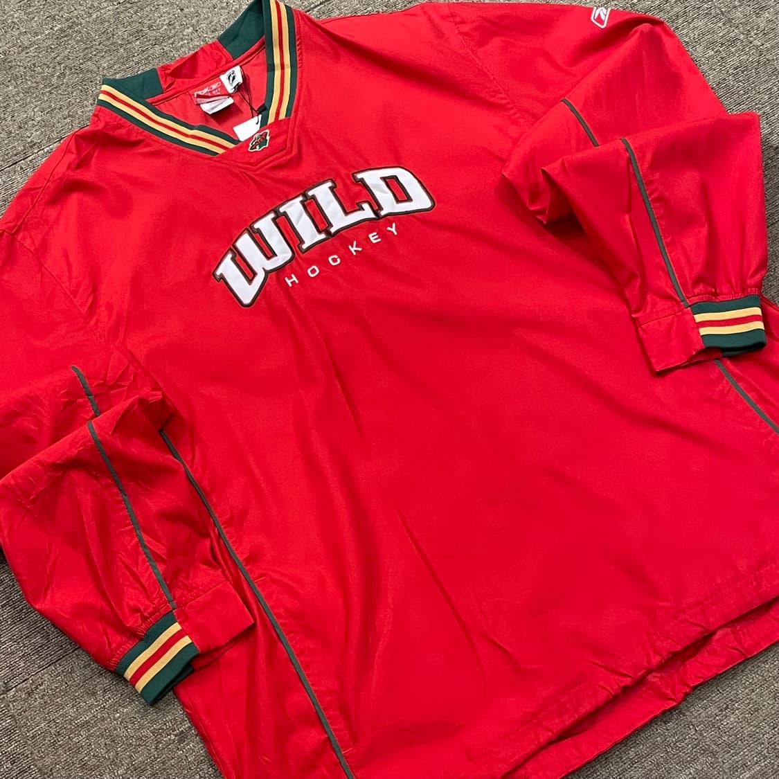 (XL) Reebok 리복 미네소타 와일드 풀오버 바람막이 재킷 상품이미지4