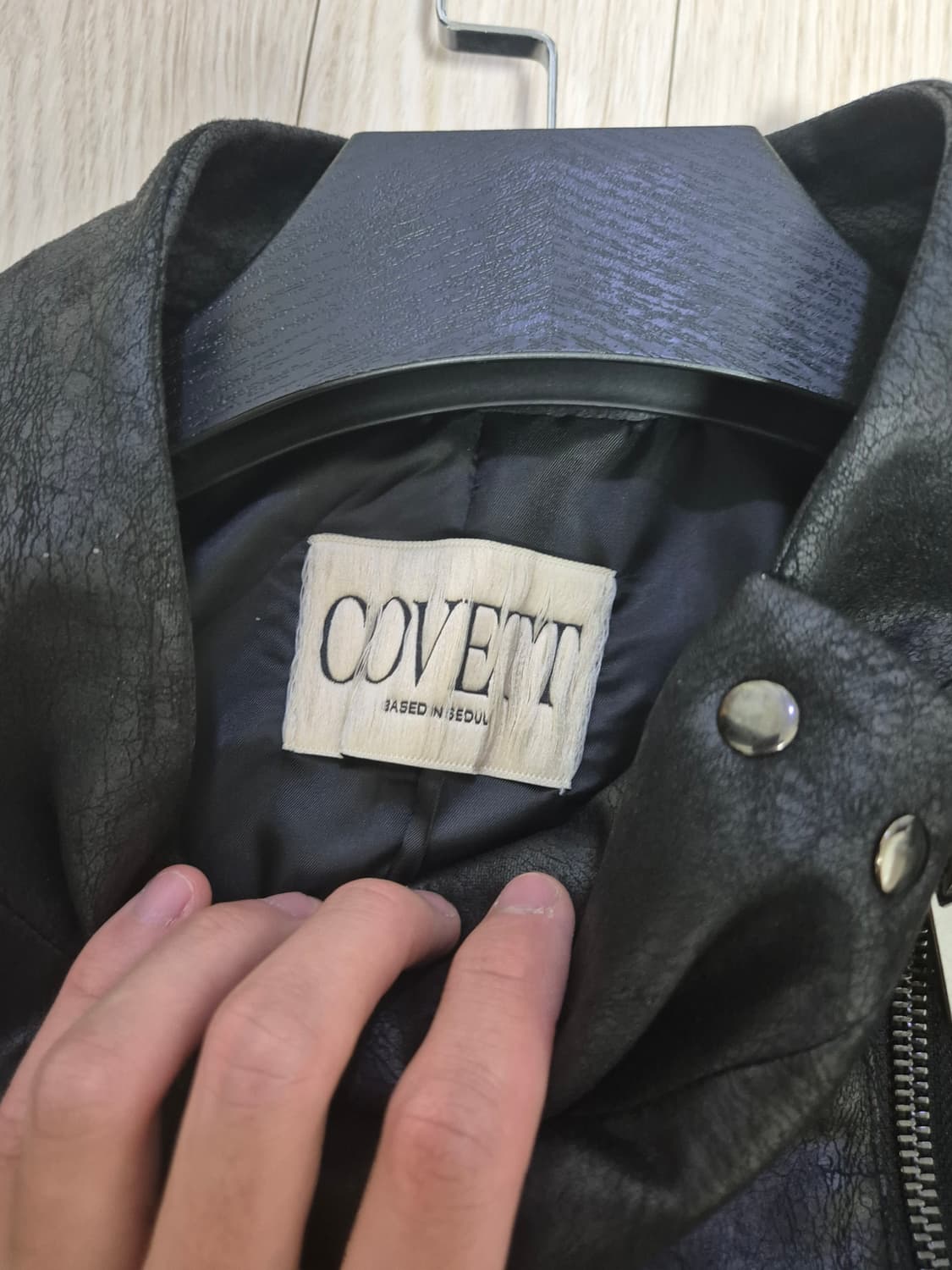 코벳 페이크레더 자켓 2사이즈 상품이미지1