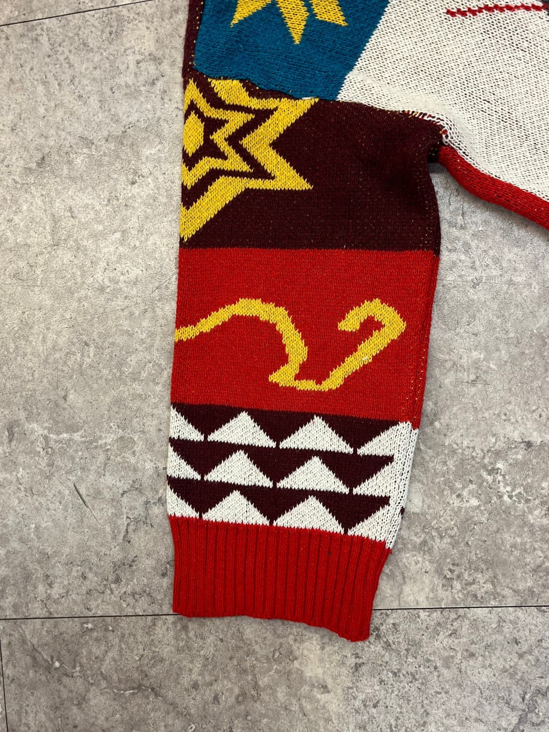 빈티지 노르딕 패턴 가디건 레드 #csz3016 상품이미지7