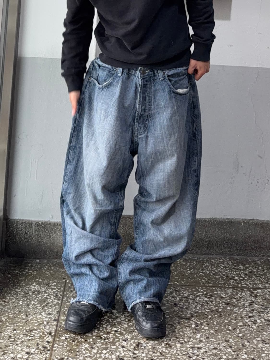 빈티지 자수 힙합팬츠 상품이미지3