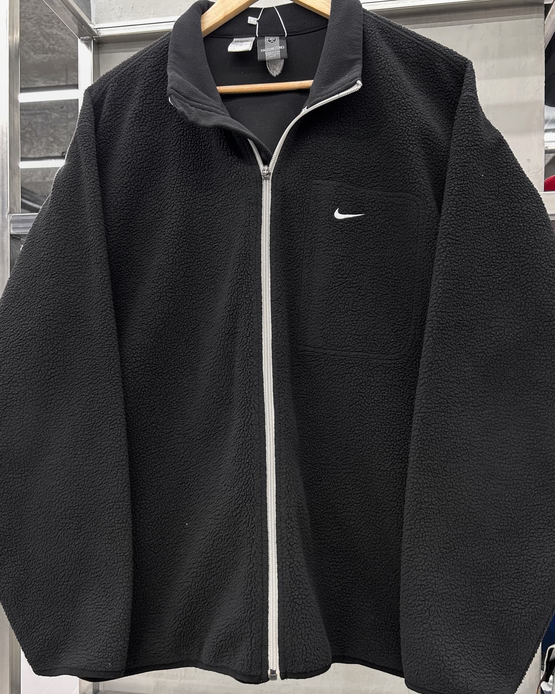 나이키 00s 솔로 스우시 폴라텍 플리스 자켓 블랙 상품이미지2