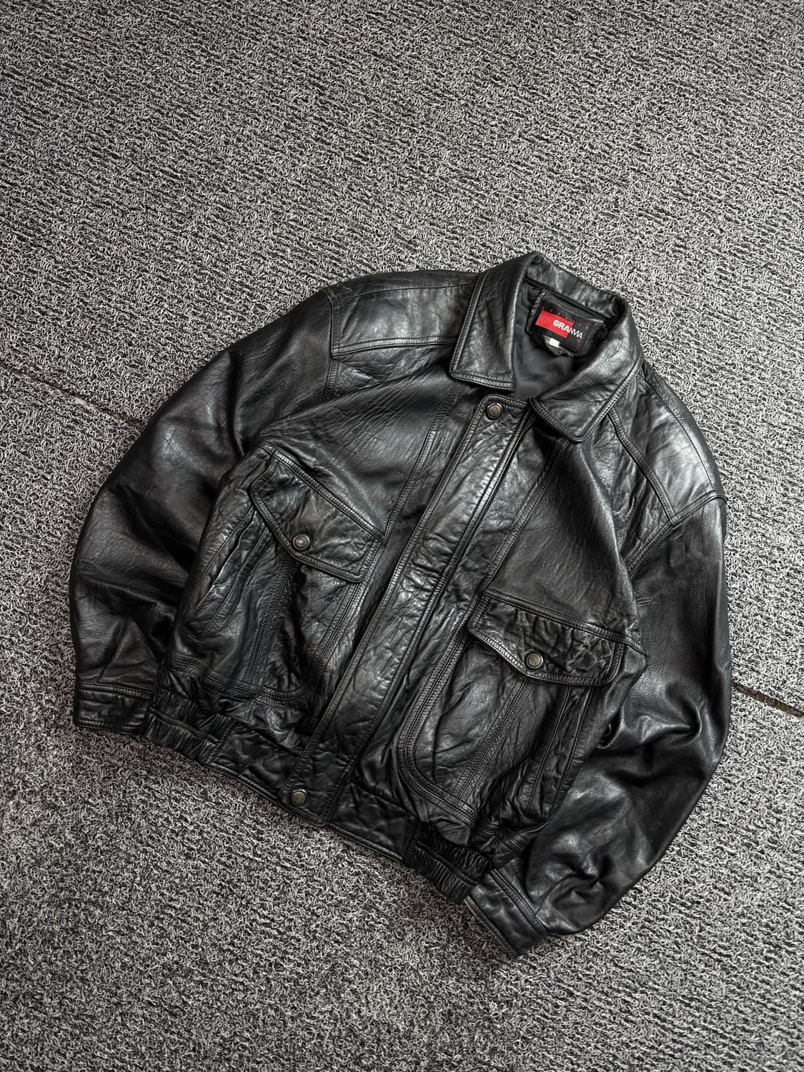 빈티지 아카이브 양가죽 봄버 레더 자켓 2434 상품이미지1