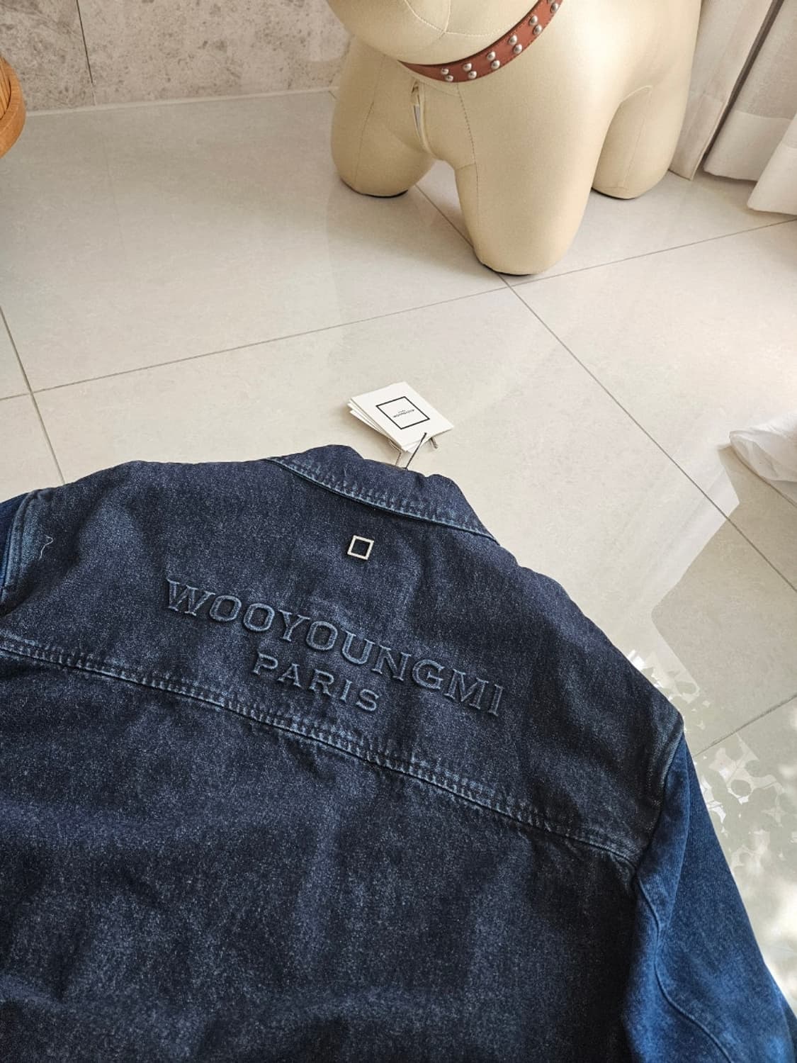 우영미 데님 바시티 판매 상품이미지1