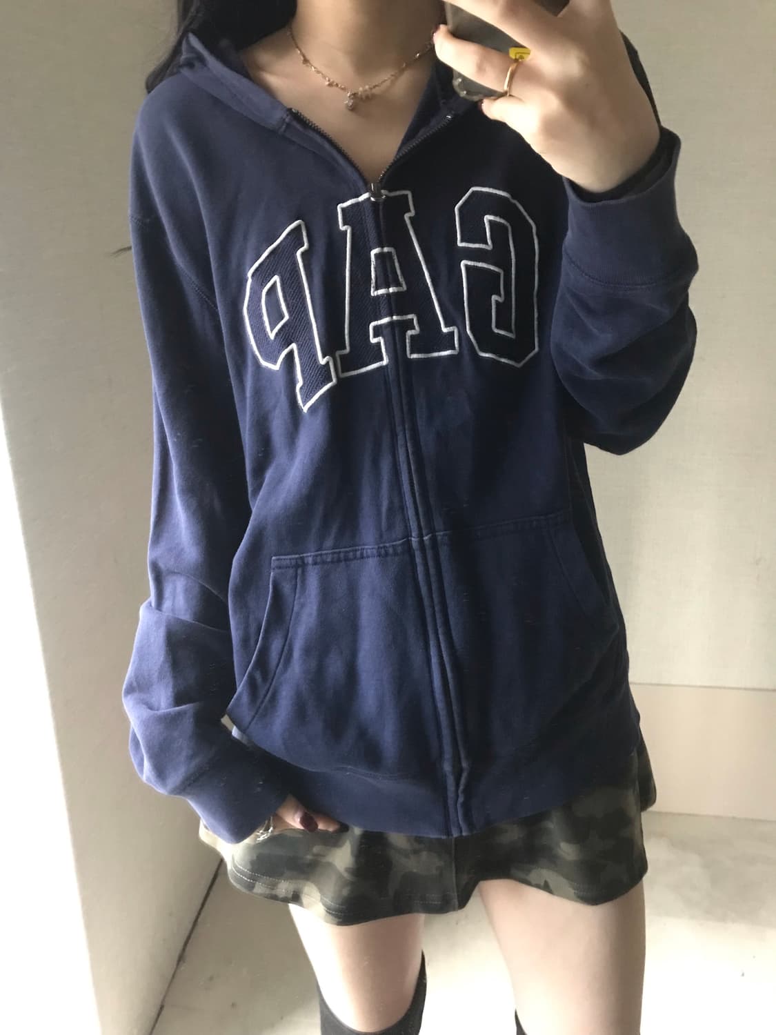 갭 네이비 후드집업 상품이미지2