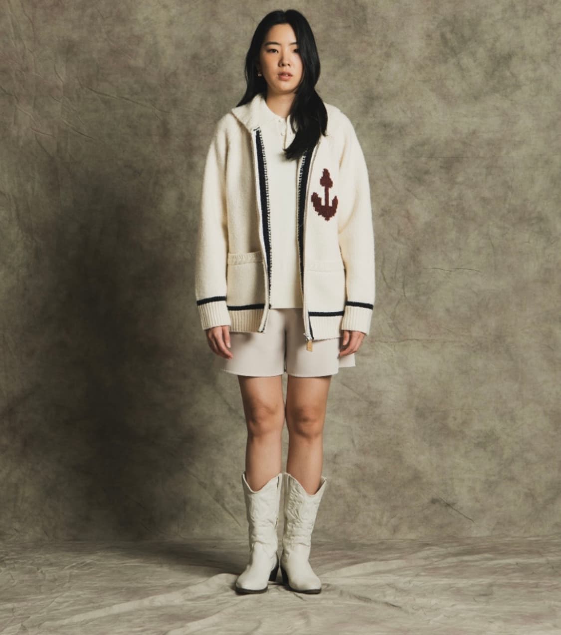 암피스트 Amfeast 앵커 코위찬 가디건 그레이 M 상품이미지2