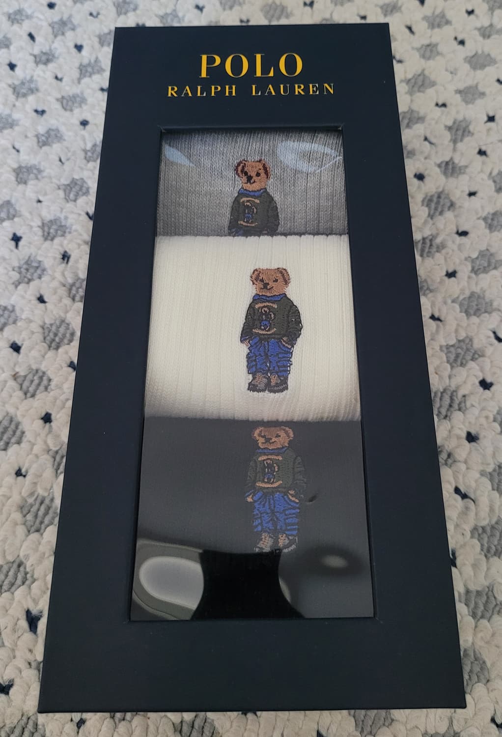 (택포.수수료포함)  새제품 폴로 남성 양말 3종 셋트 상품이미지1