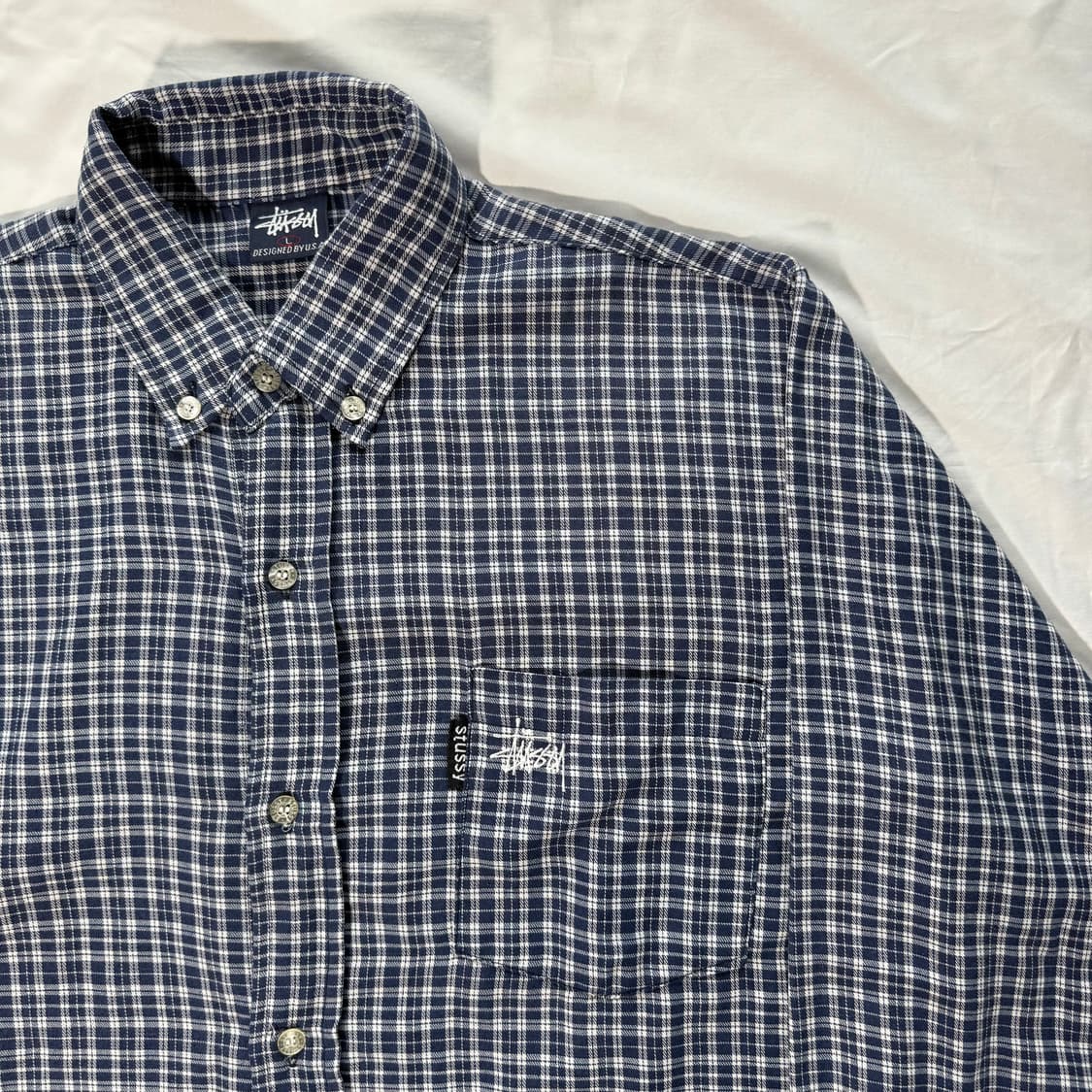 90s 스투시 체크 셔츠 상품이미지3