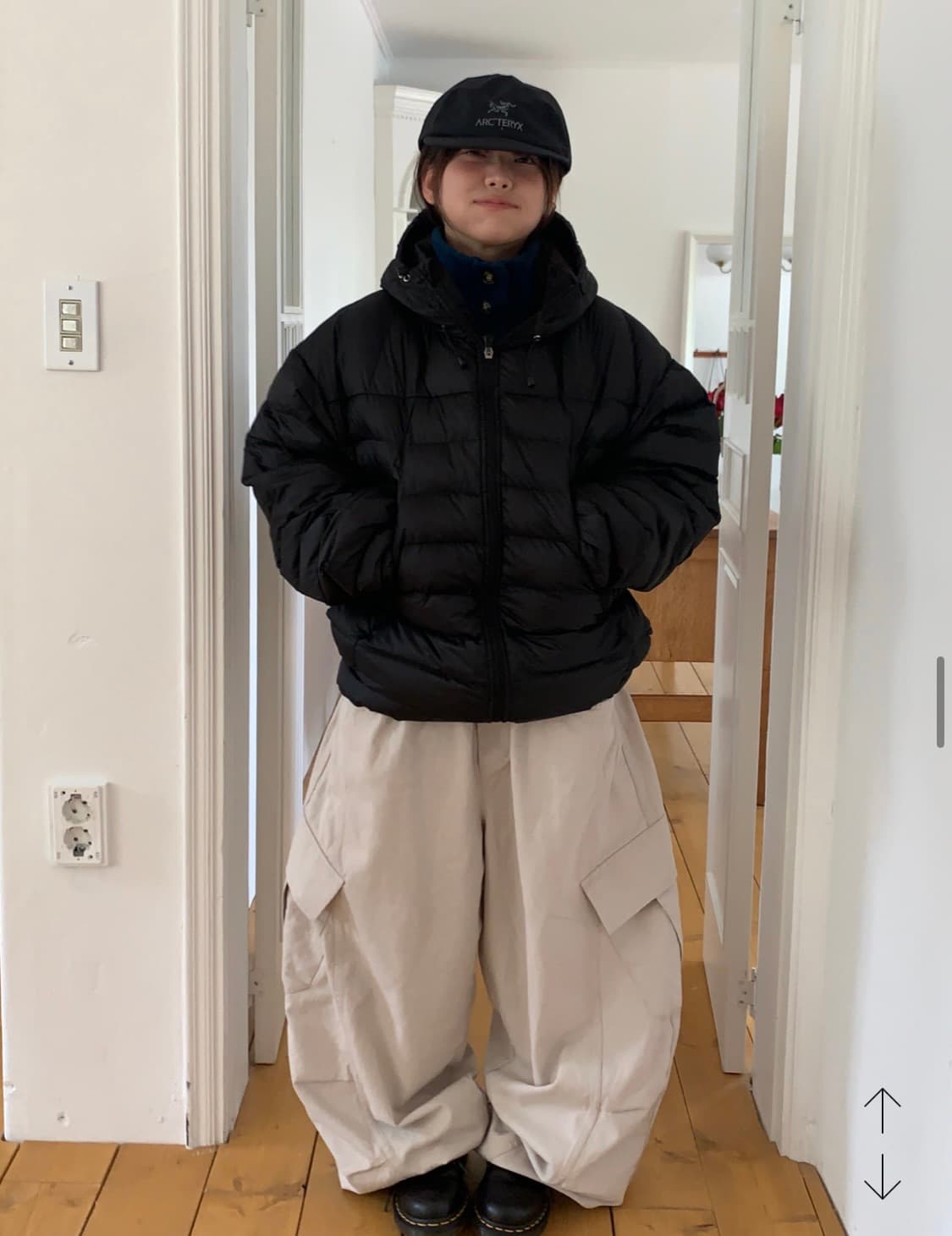 마이유스 패딩 블랙 상품이미지3