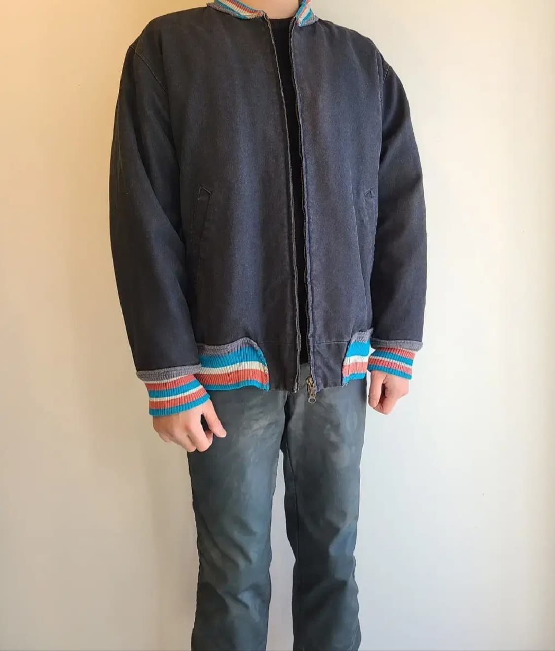 MAD HECTIC 러기드 시보리 블루종 재킷 상품이미지1