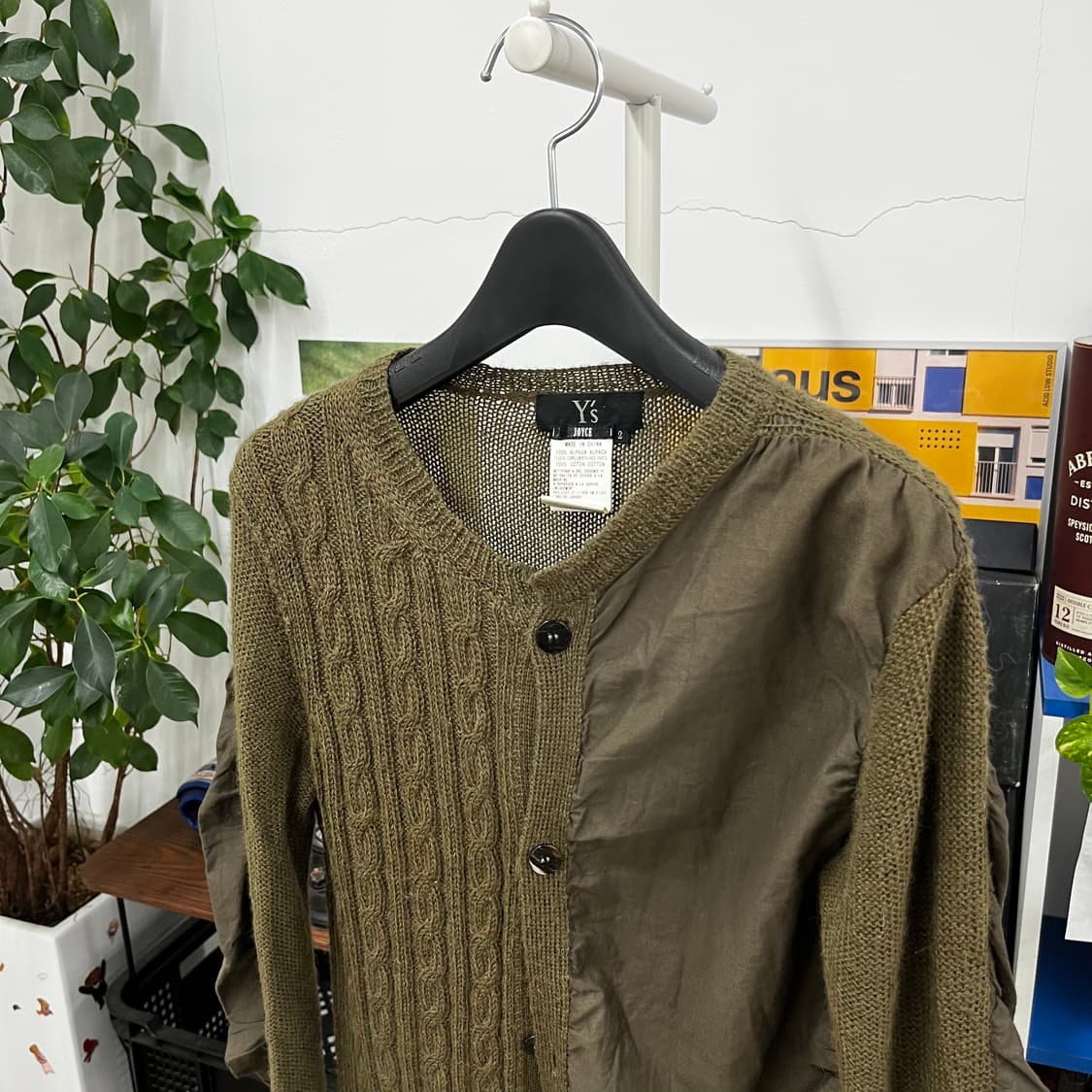 요지야마모토 알파카 코튼 믹스 가디건 2 상품이미지2