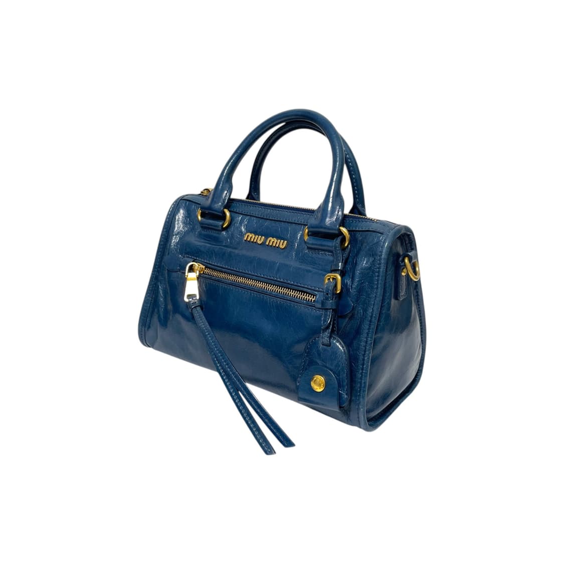 미우미우 5BB104 비텔로샤인 스몰 모터백 숄더백H00268 상품이미지3