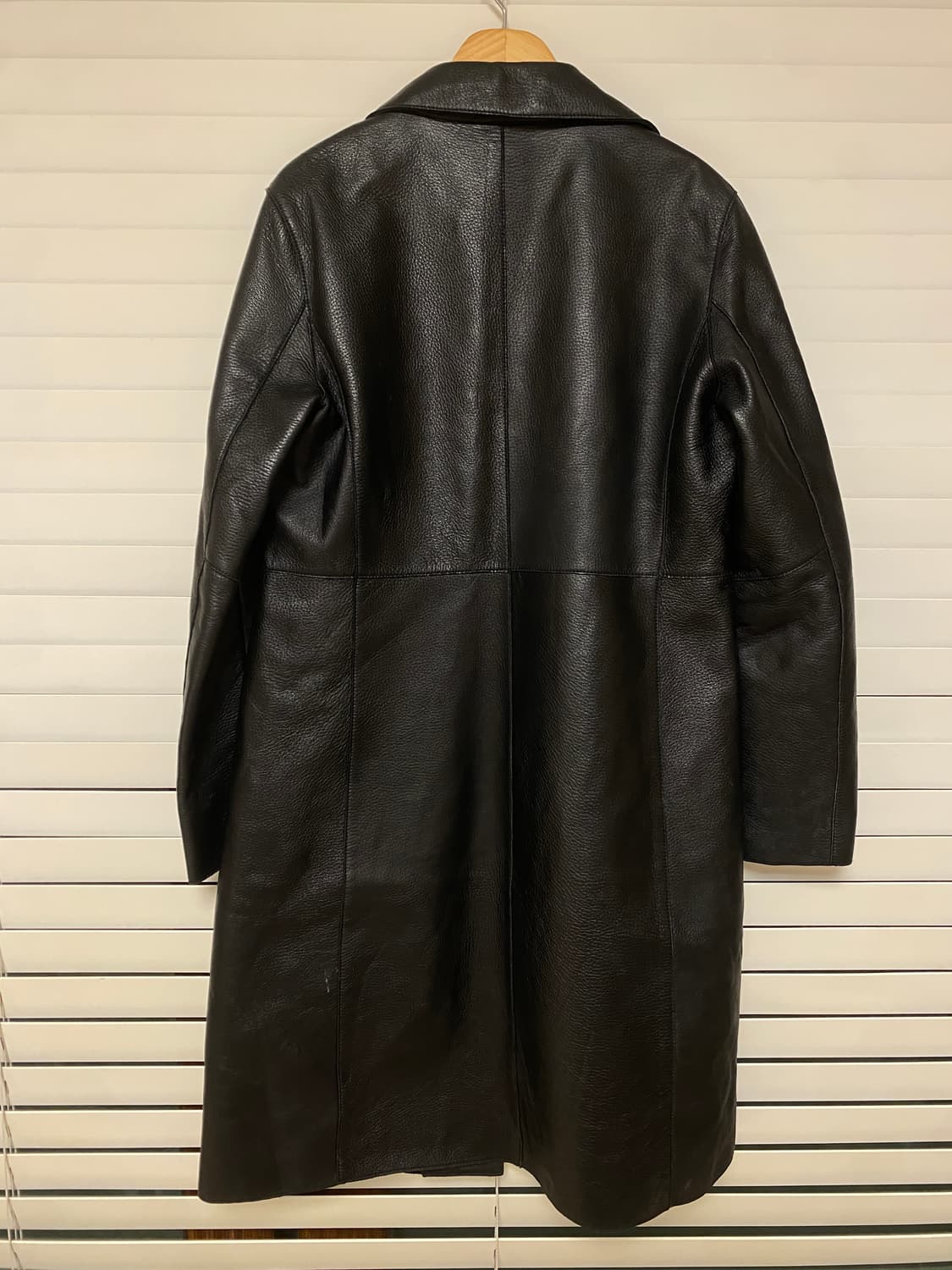 ISOFACE 가죽 롱코트 상품이미지6