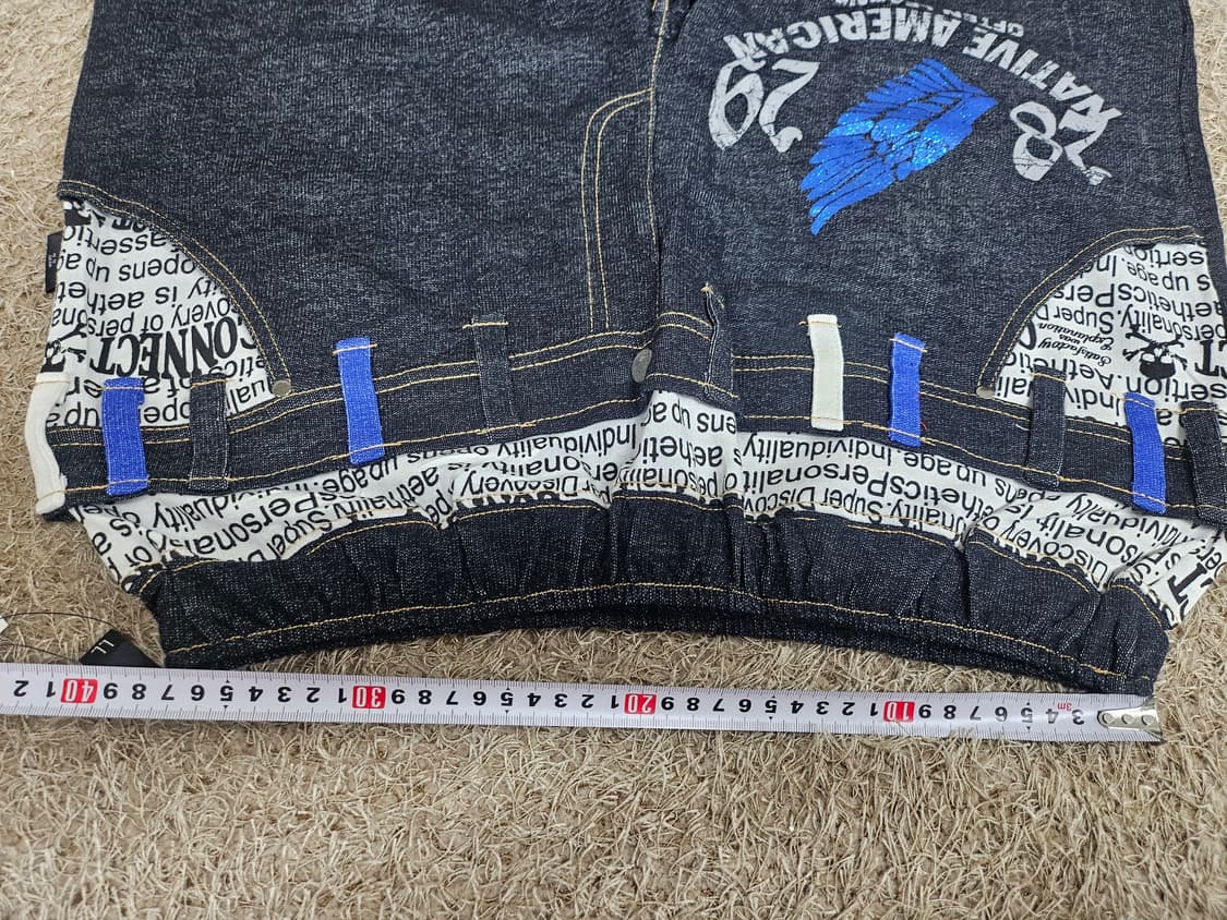 일본(30-34) 펑크 어웨이 레터링 스컬 아트 버뮤다
팬츠 상품이미지5