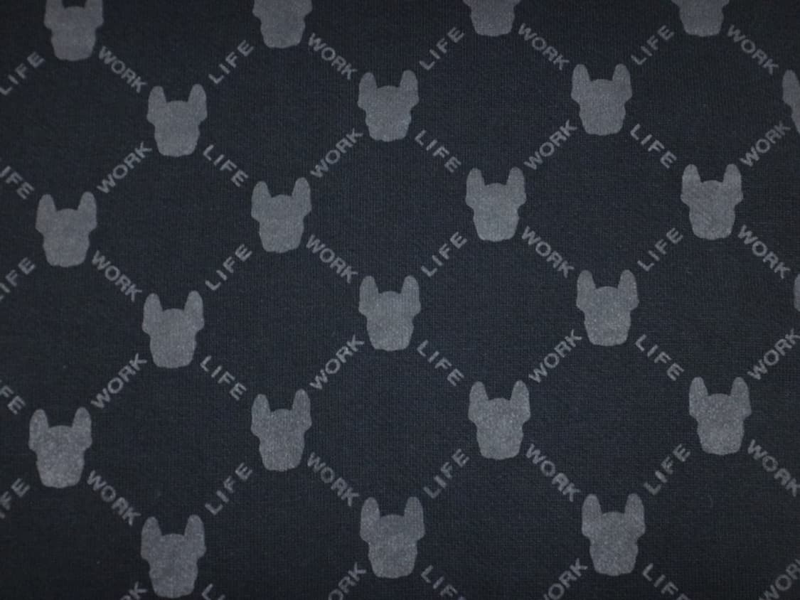 (XS) 라이프워크 모노그램 패턴 맨투맨 제트블랙 상품이미지5