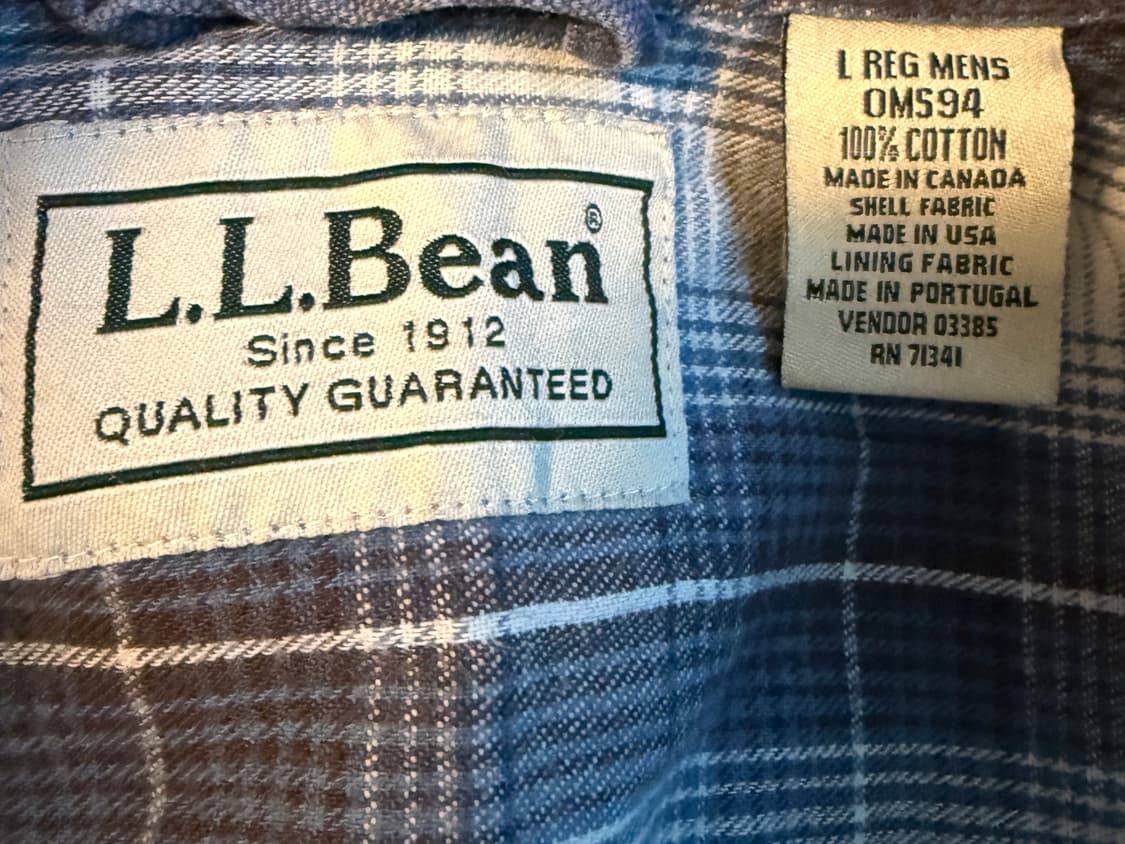 L.L.Bean Cotton shirts L size 상품이미지9