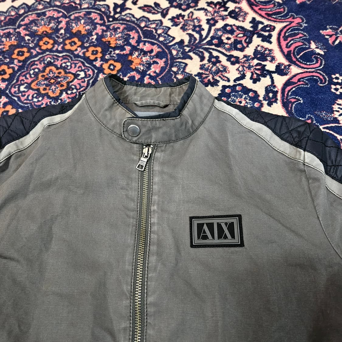 아르마니익스체인지 투웨이 지업 바이커 자켓 S size 상품이미지5