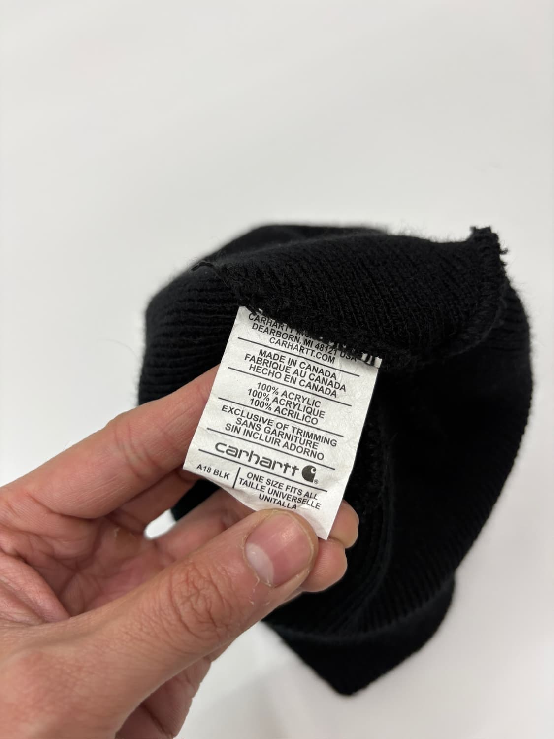 칼하트 쇼츠 워치 햇 블랙 비니 상품이미지2