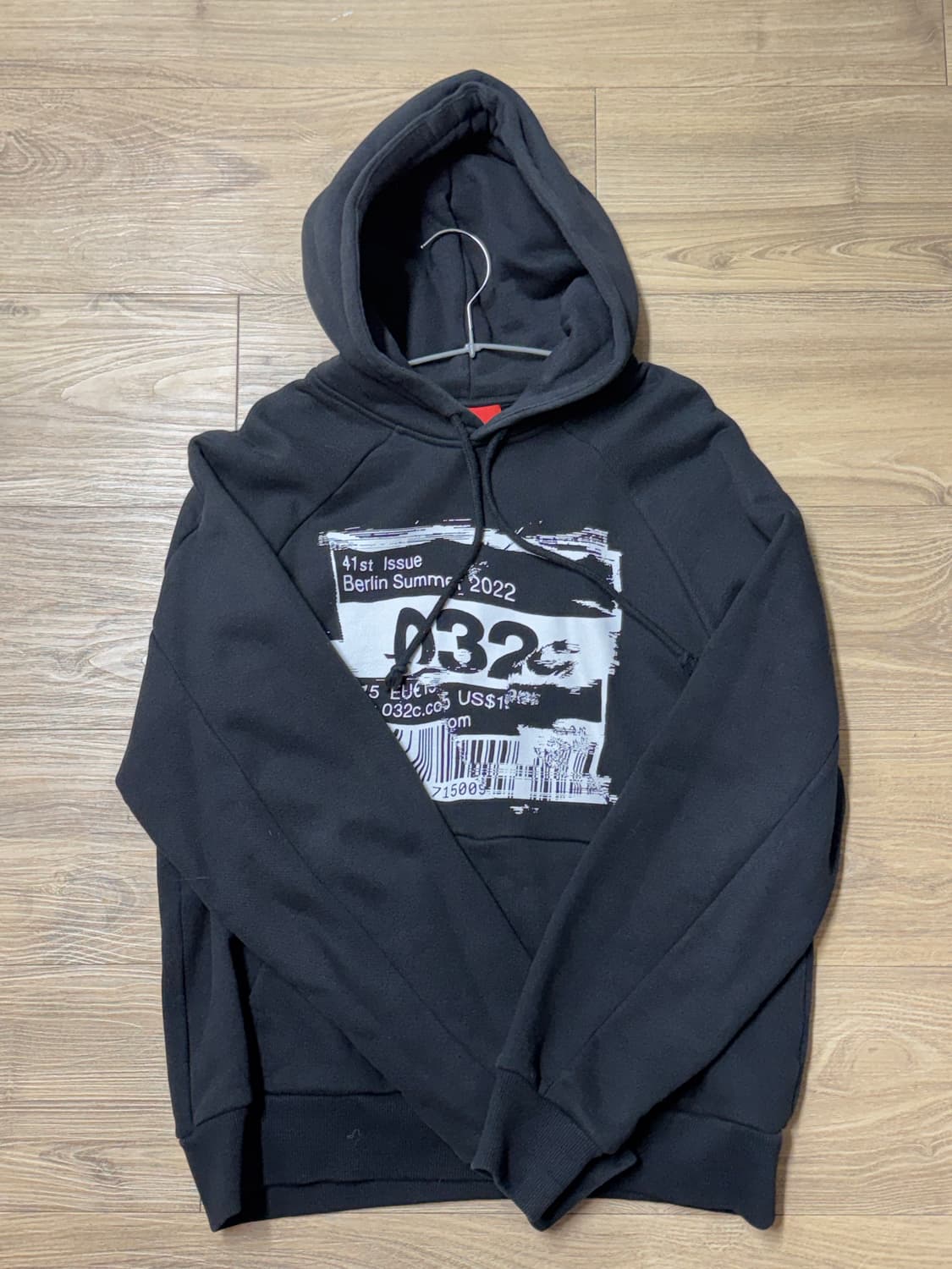 032c 바코드 후드티 S 상품이미지2