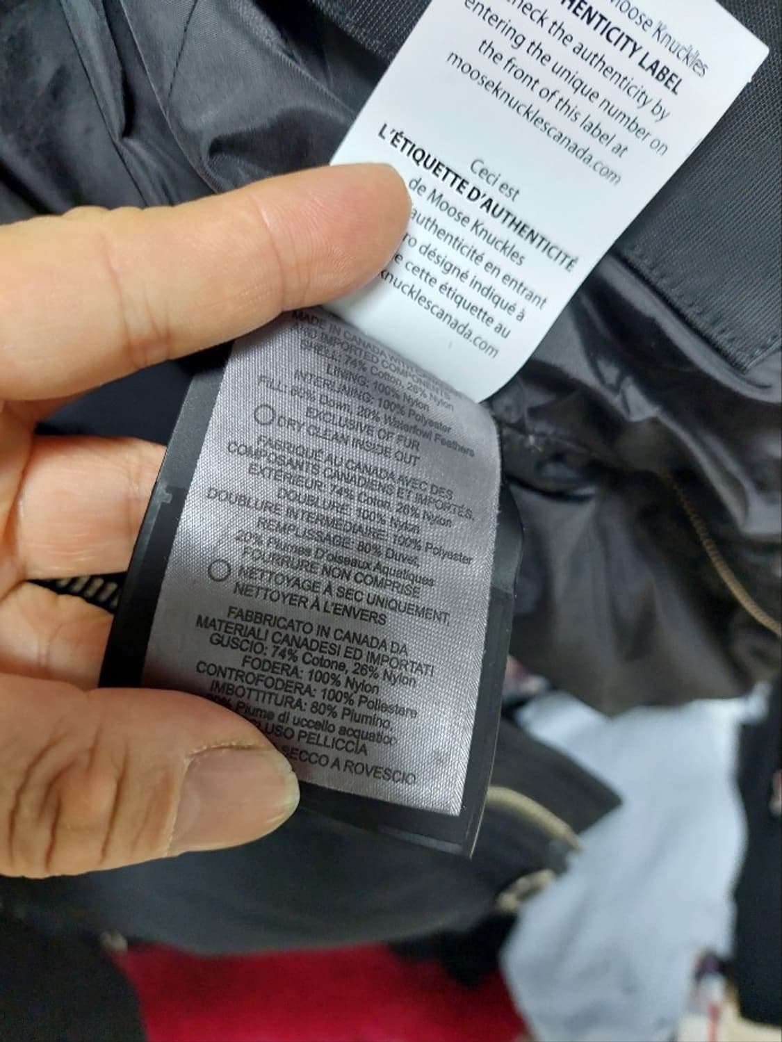 무스너클 쓰리쿼터 블랙 상태최상 패딩 m 상품이미지3