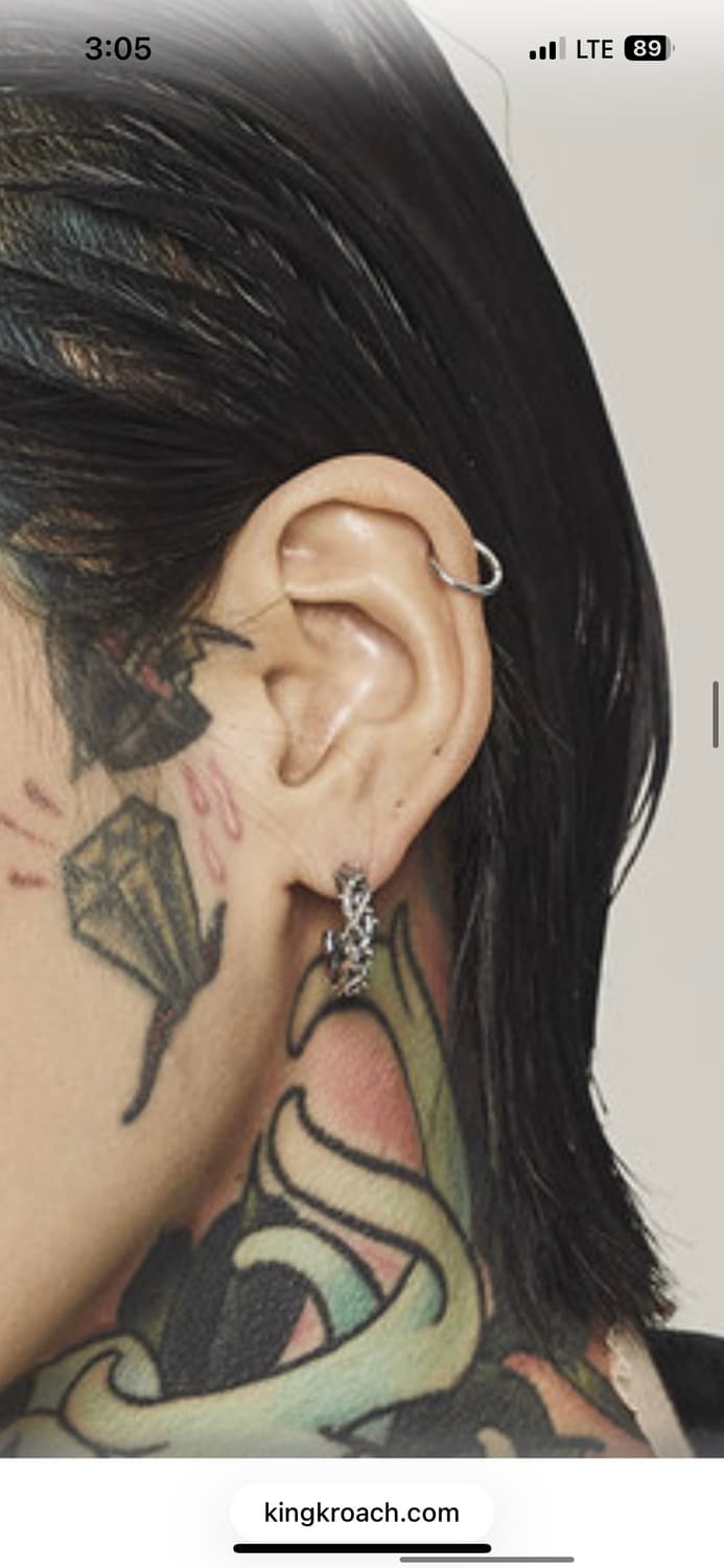 킹크로치 925실버 가시관 귀걸이 한쌍 상품이미지2