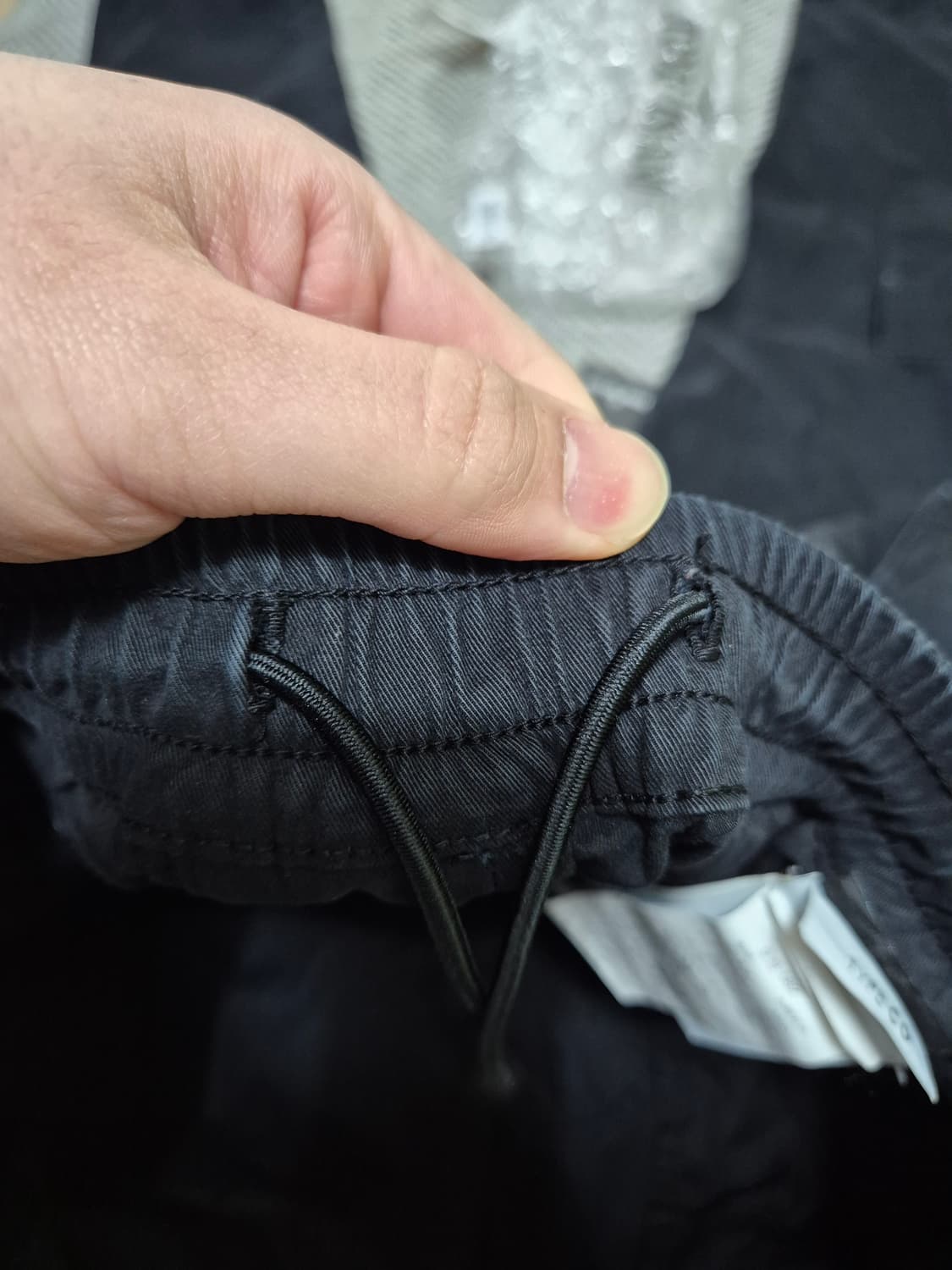 한글택 새상품급 스톤아일랜드 투포켓 카고바지 30 블랙 상품이미지6