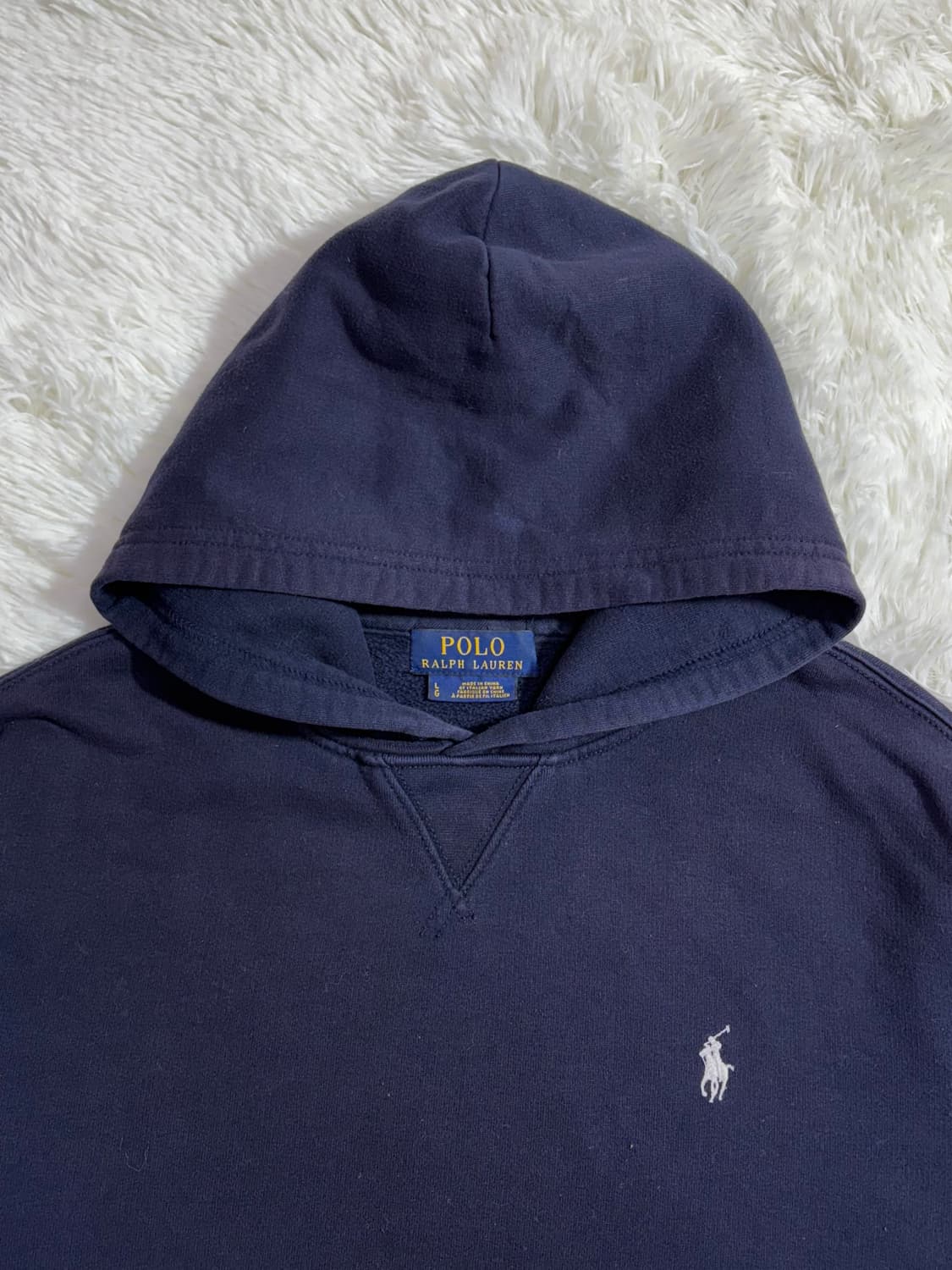 폴로 랄프로렌 화이트포니 네이비 후드  상품이미지6