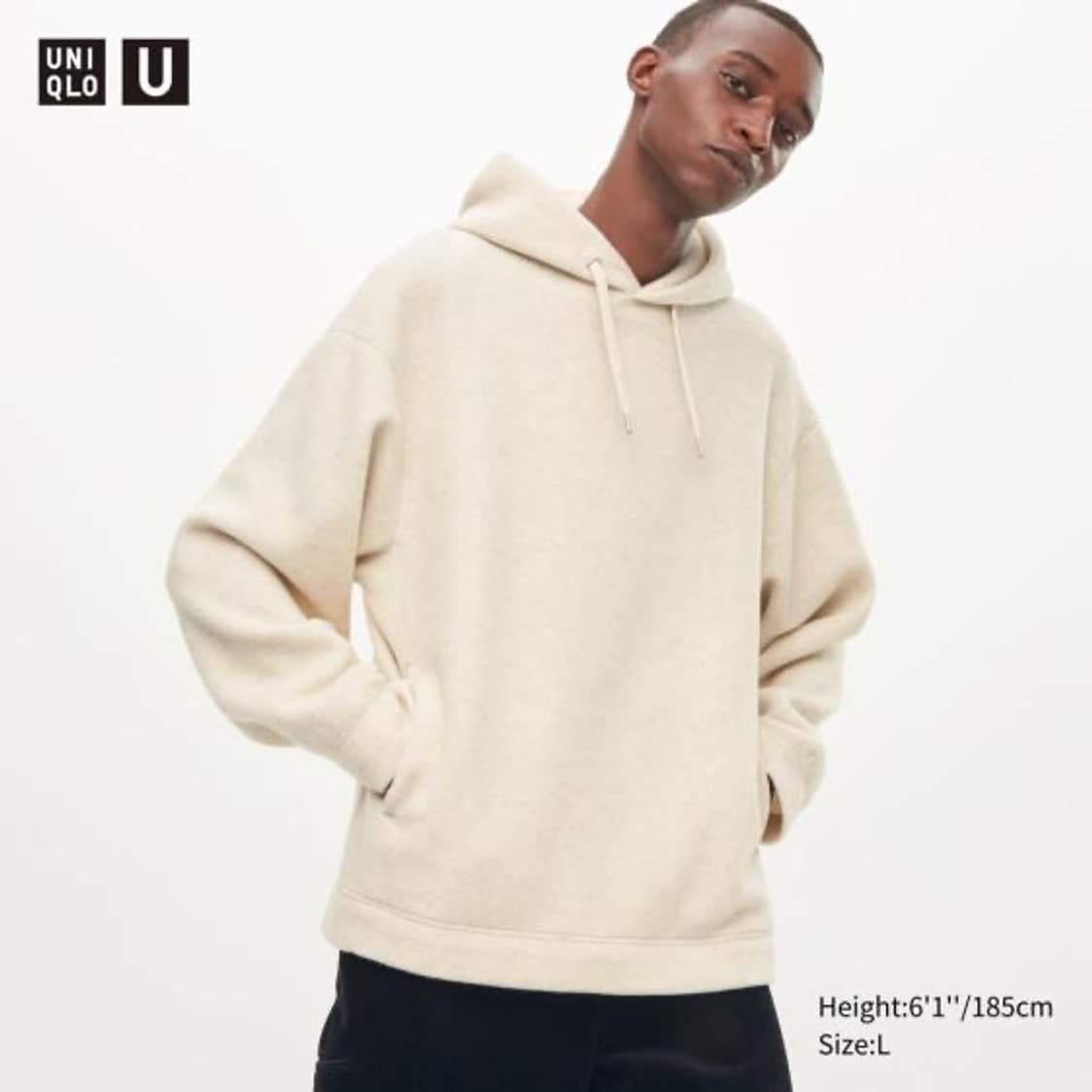 [Uniqlo U] 유니클로U 울 혼방 플리스 후드 풀오버 상품이미지1