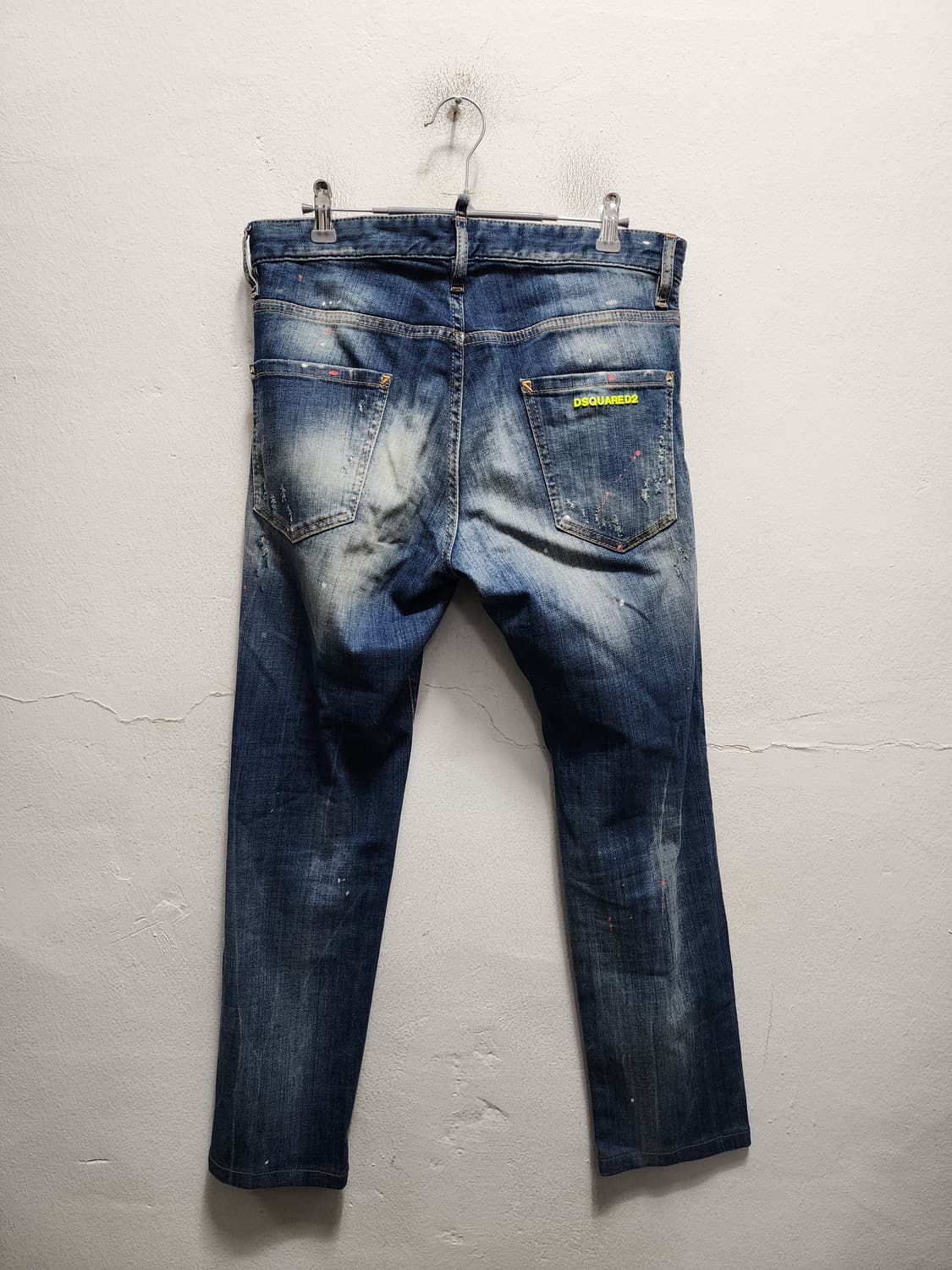 디스퀘어드2 형광 스틸로고 로고 데님 상품이미지1