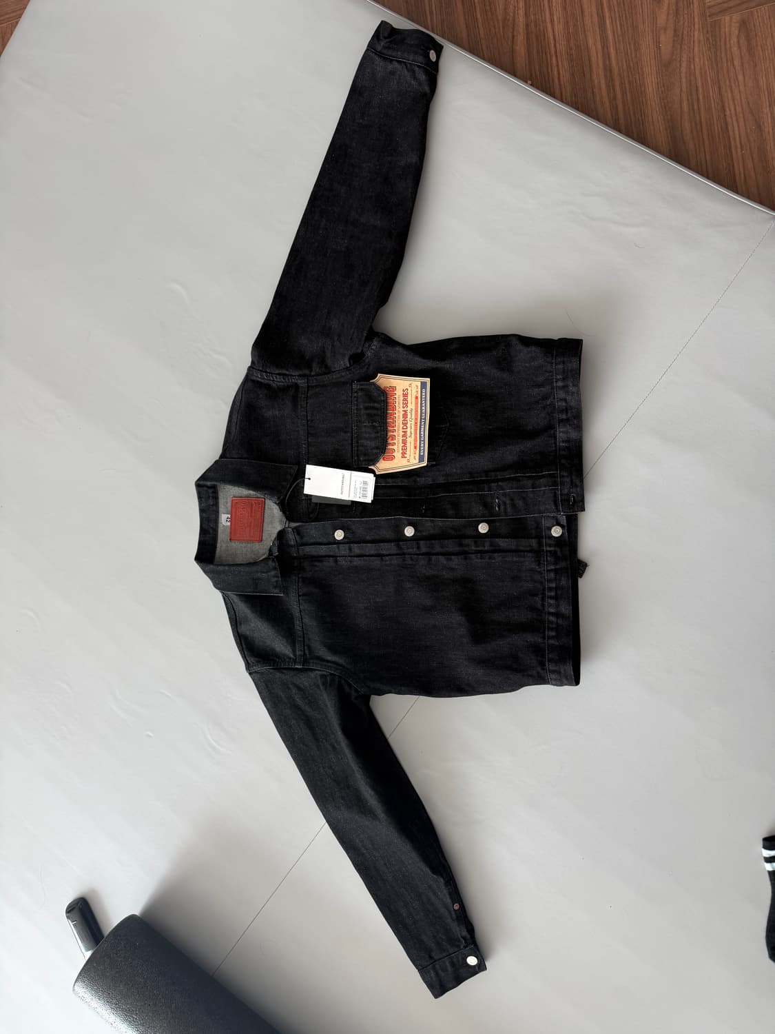 아웃스탠딩 1세대 셀비지 블랙데님자켓 L 상품이미지2