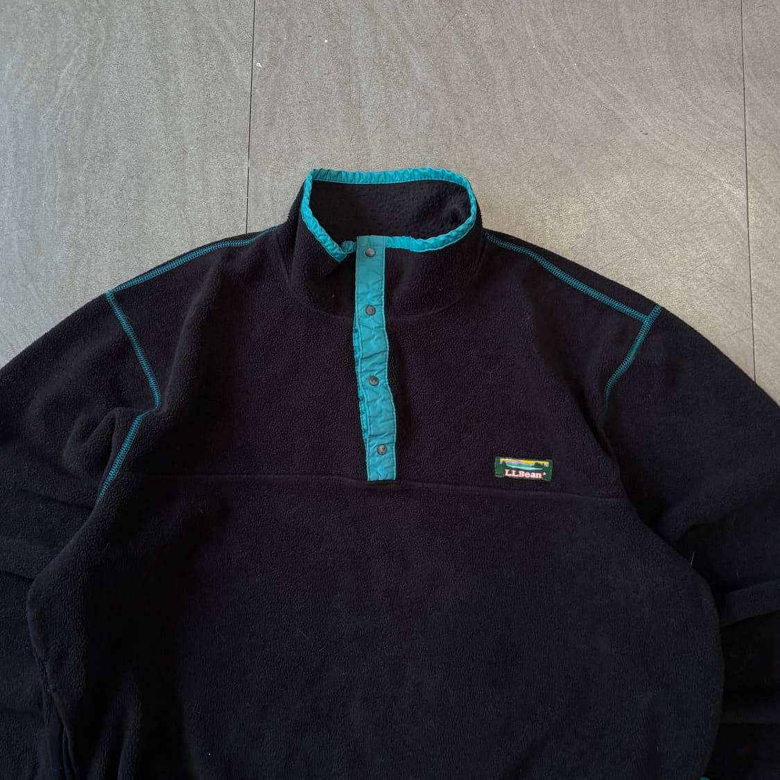 90s L.L.bean 90년대 미국 생산 엘엘빈 블랙 플리스 신칠라  상품이미지3