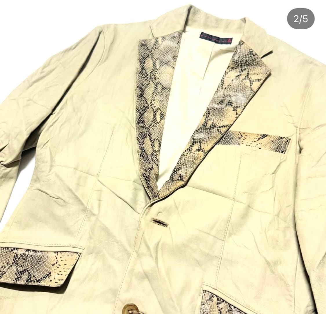 Morgan - 레더 블레이저 자켓 상품이미지2