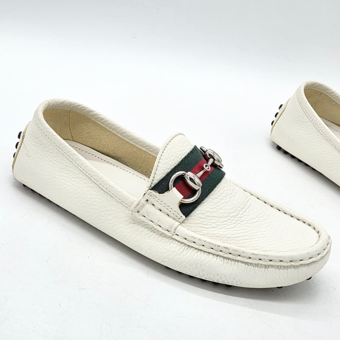  구찌 265309 홀스빗 우먼스 드라이빙슈즈 화이트 (36)  상품이미지6