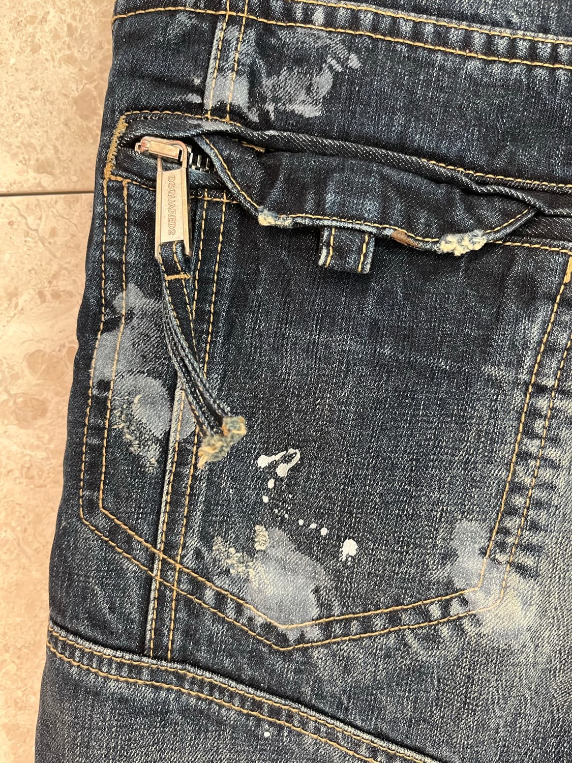 디스퀘어드2 남성 데미지 청바지 46 상품이미지5