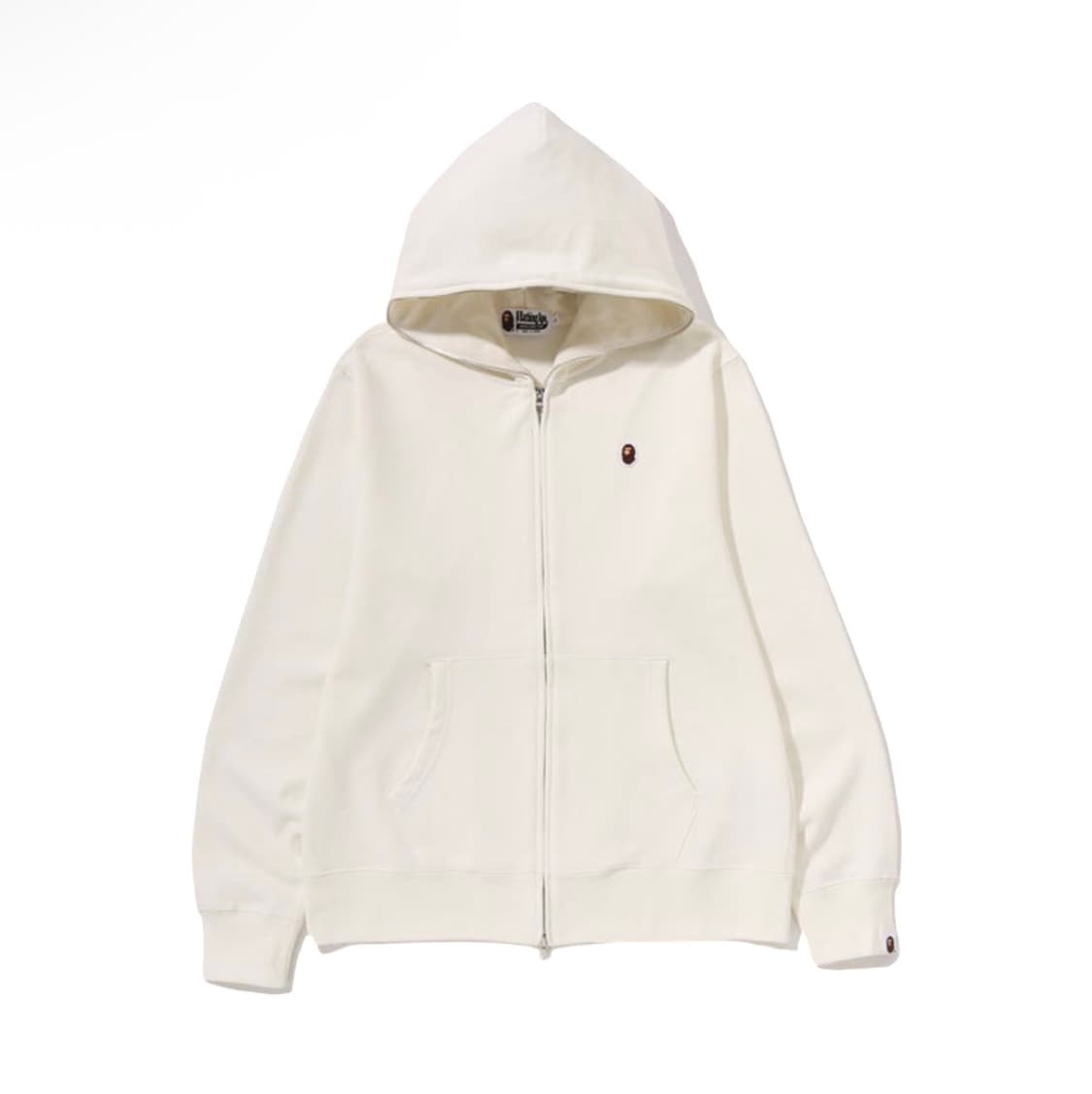 베이프 원포인트 후드집업 아이보리 상품이미지1