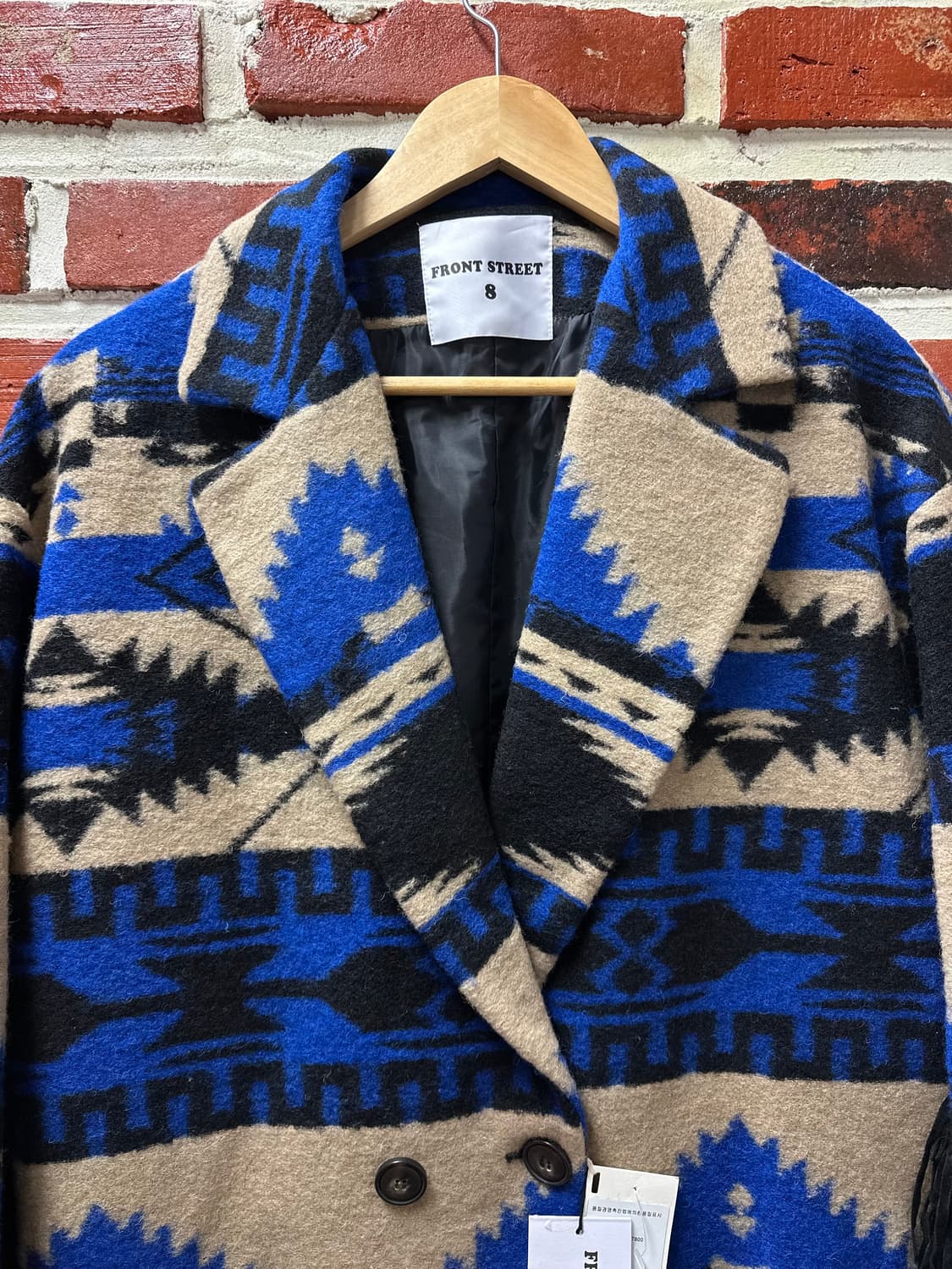 (IT40)프론트스트리트8 나바호 울 코트 상품이미지2