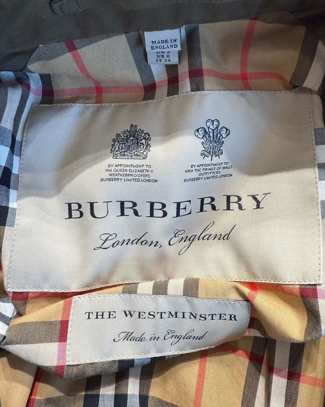 버버리 카키 더블 헤리티지 트렌치 코트 상품이미지8