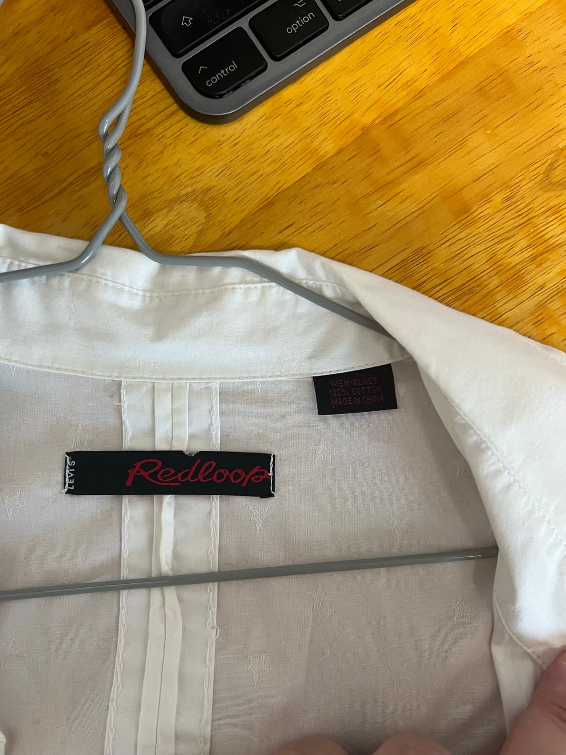 리바이스 Redloop 남성 흰색 셔츠 XL 상품이미지3