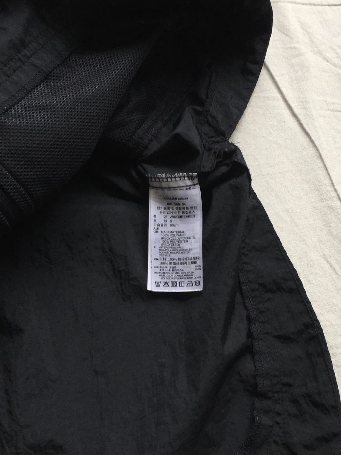 아디다스 사이드라인 후드 바람막이 상품이미지5