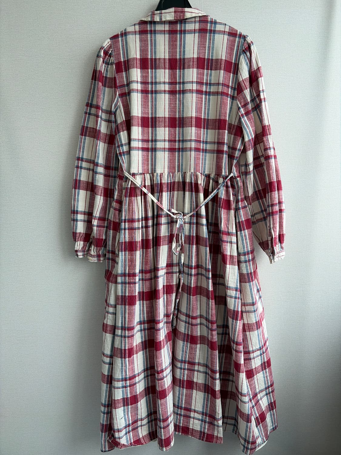 Rosebay 린넨 체크 롱 원피스 상품이미지5