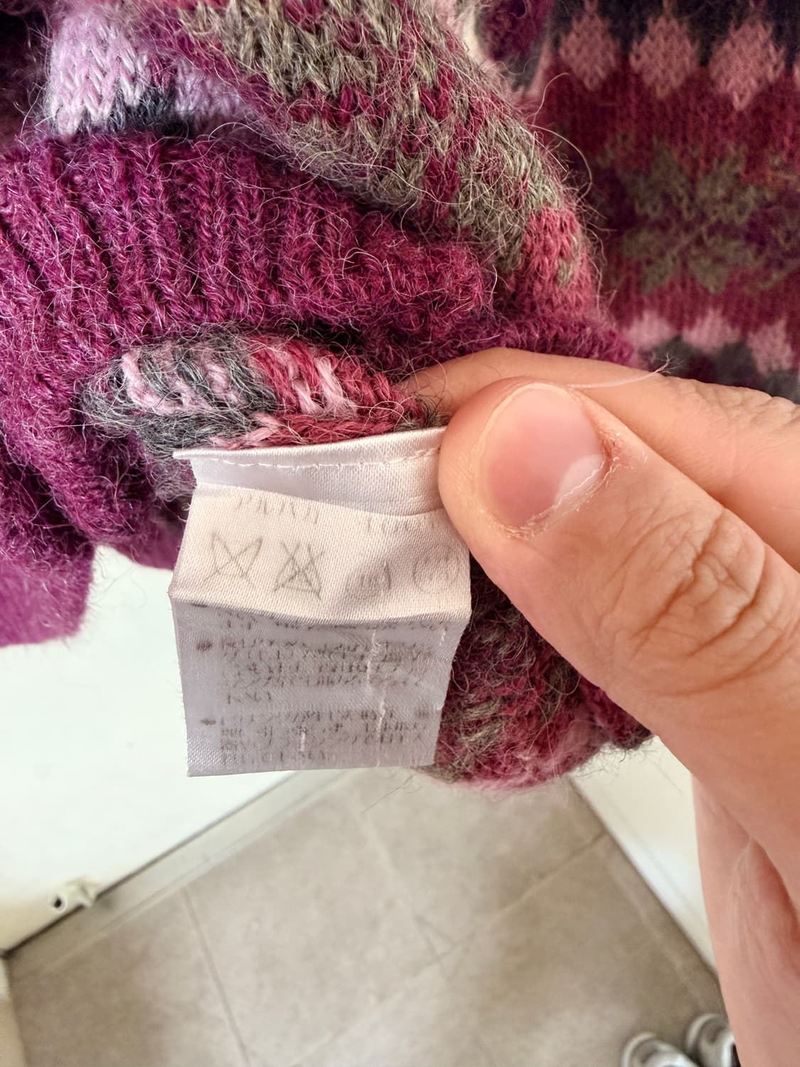 알파카 페어아일 가디건 상품이미지4