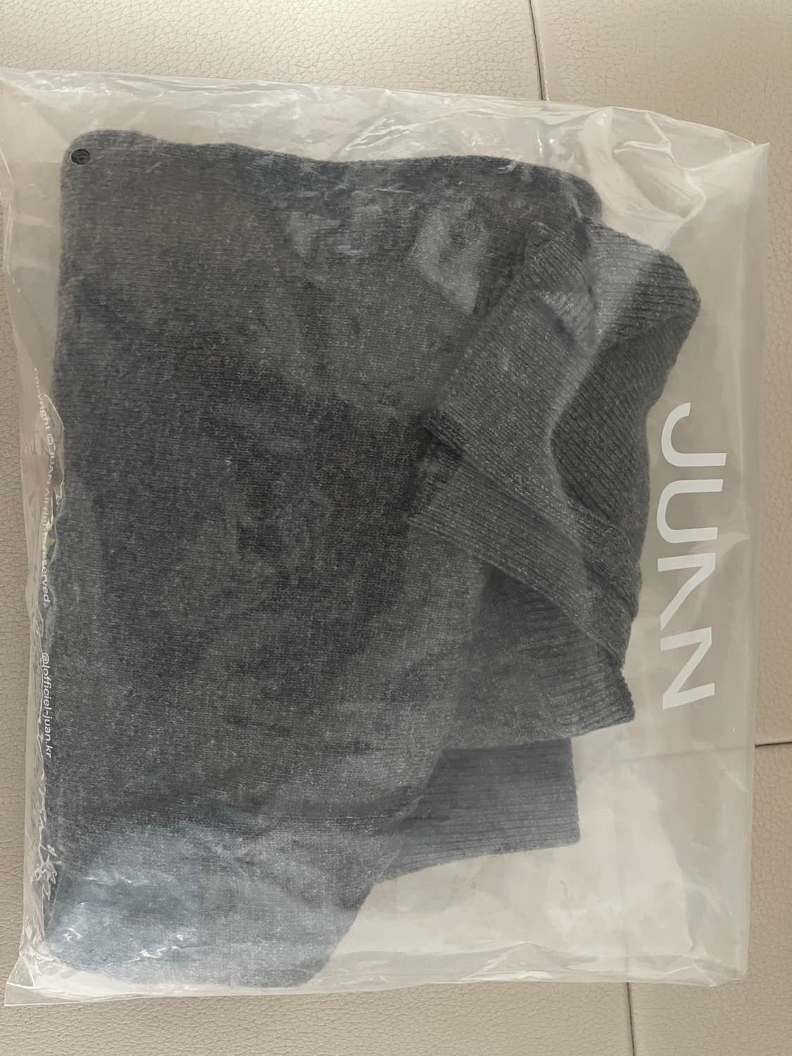 주앙옴므 크롬 라운드넥 가디건 L(그레이) 새상품 상품이미지2