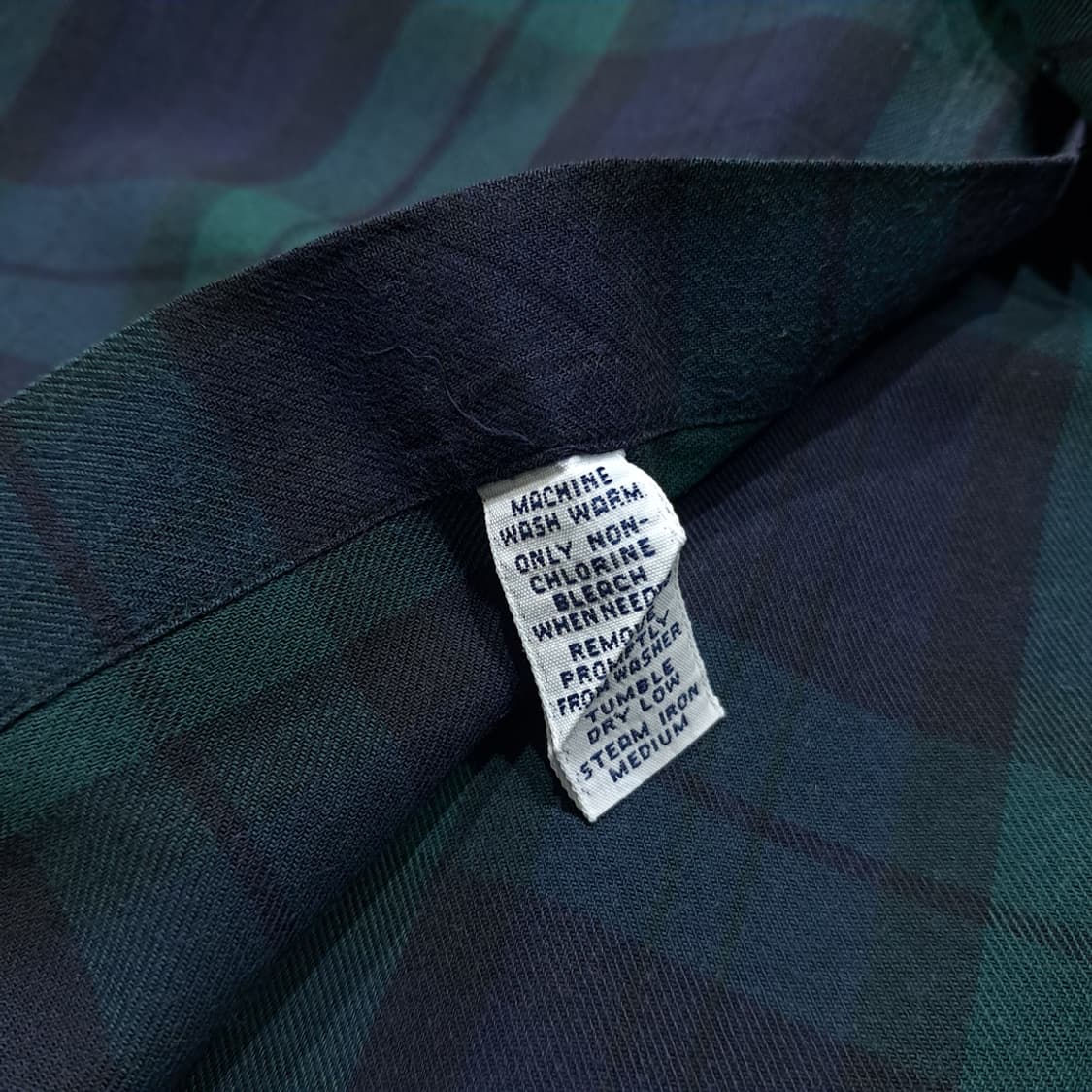 CL681 XL 폴로 90s 홍콩판 클래식 블랙워치 타탄체크 셔츠 남방 상품이미지5