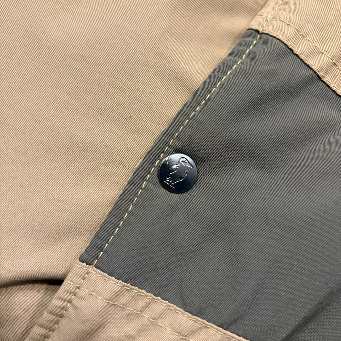 [M] CHUMS 첨스 카키 브라운 뽀글이 기모안감 점퍼 자켓 C460 상품이미지7